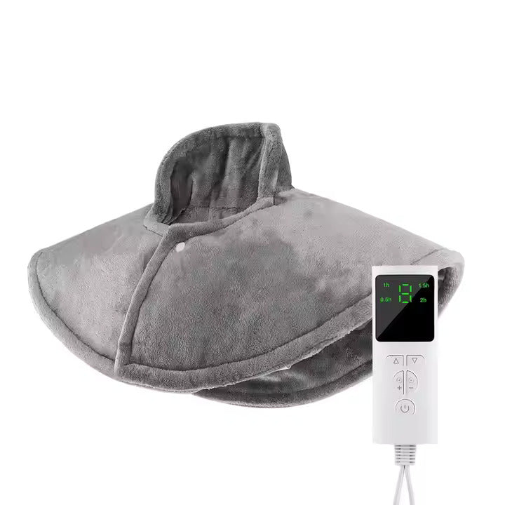 INSTA HEAT BACK Heating Pad - Fast Heating, Soft Micro Plush, 6FT Long Power Cord for Full Coverage - Electric Heating Pad for Back Pain Relief, Muscle Relaxation - Perfect for Home, Office & Car Use