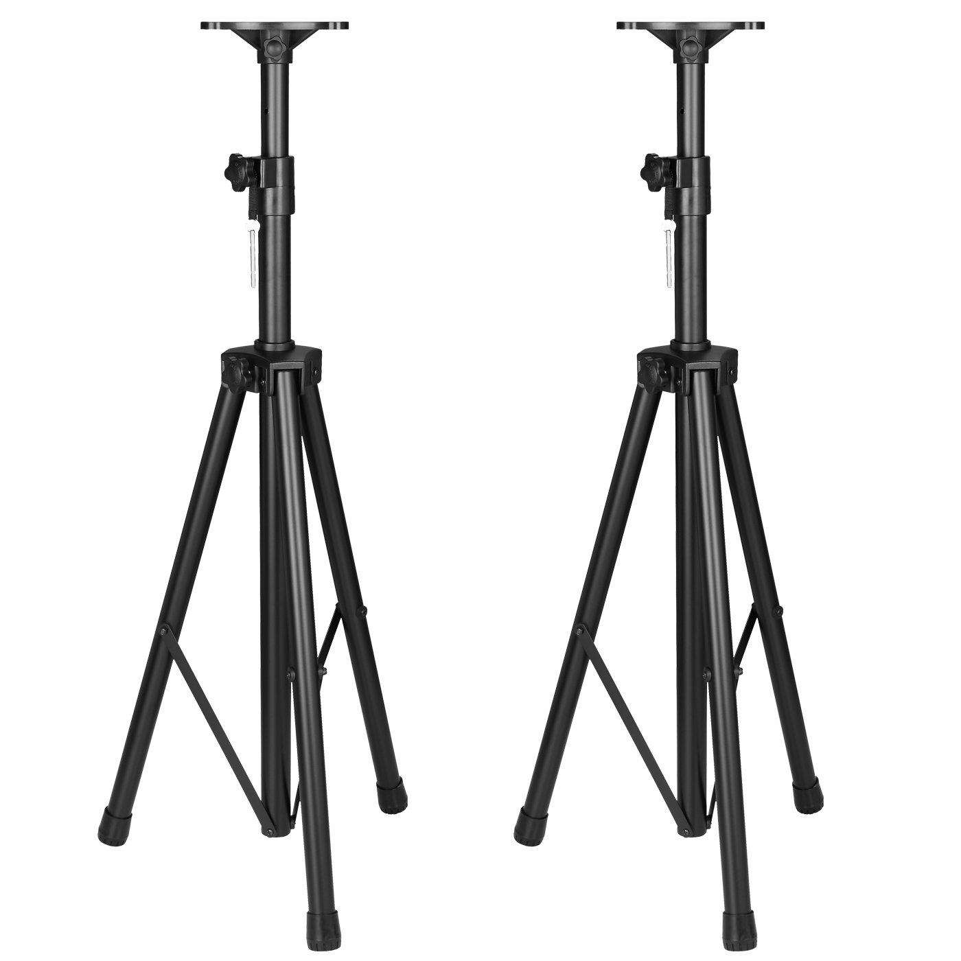 BMB CSV-900 1200W 12 Inch 3-Way Bass Reflex PA Speakers (Pair) with 2 Heavy Duty Adjustable Tripod Stands - Perfect for DJ, Live Music, Karaoke & Events