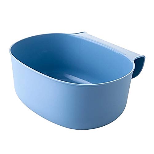 Sifanny Hanging Trash Can - Plastic Cabinet Door Mount Waste Bin, Kitchen Garbage Basket with Creative Storage Design (Blue) - Perfect for Small Spaces, Under Sink, Pantry & Bathroom Organization