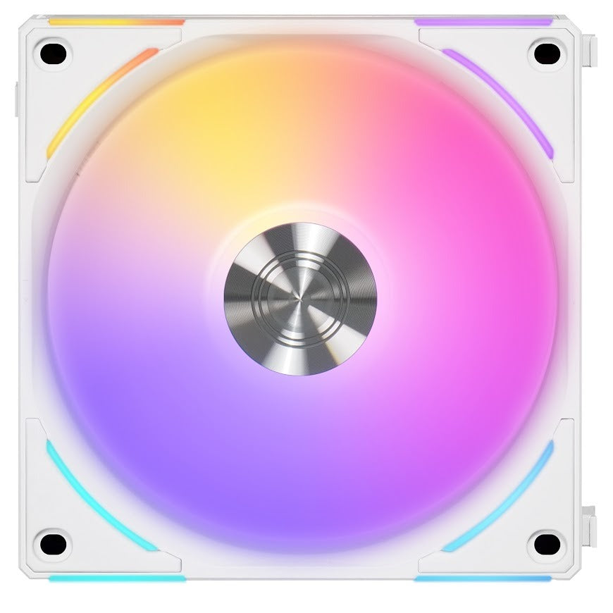 Lian Li UNI FAN AL120 V2 120mm RGB PWM PC Case Fan - High Performance Cooling for Gaming PC & Workstation (Black/White) - Perfect for Custom PC Builds, Liquid Cooling & Silent Operation