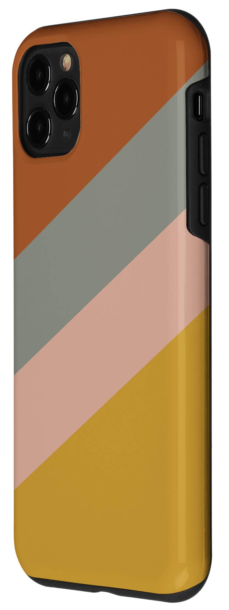 iPhone 11 Pro Case Slim Protective Cover with Stylish Slanted Stripes Design - Perfect for Everyday Use, Work & Travel