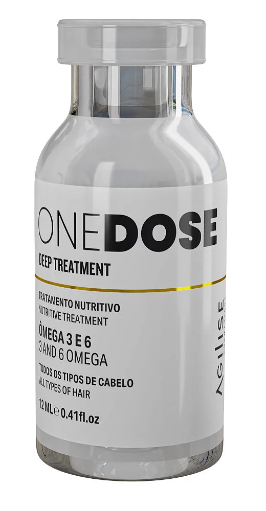 Agilise Professional One Dose Deep Treatment Hair Mask Kit - 4x 12ml (4x 0.4 fl oz) for Damaged Hair Repair & Hydration - Perfect for Salon-Quality At-Home Hair Care & Post-Color Treatment