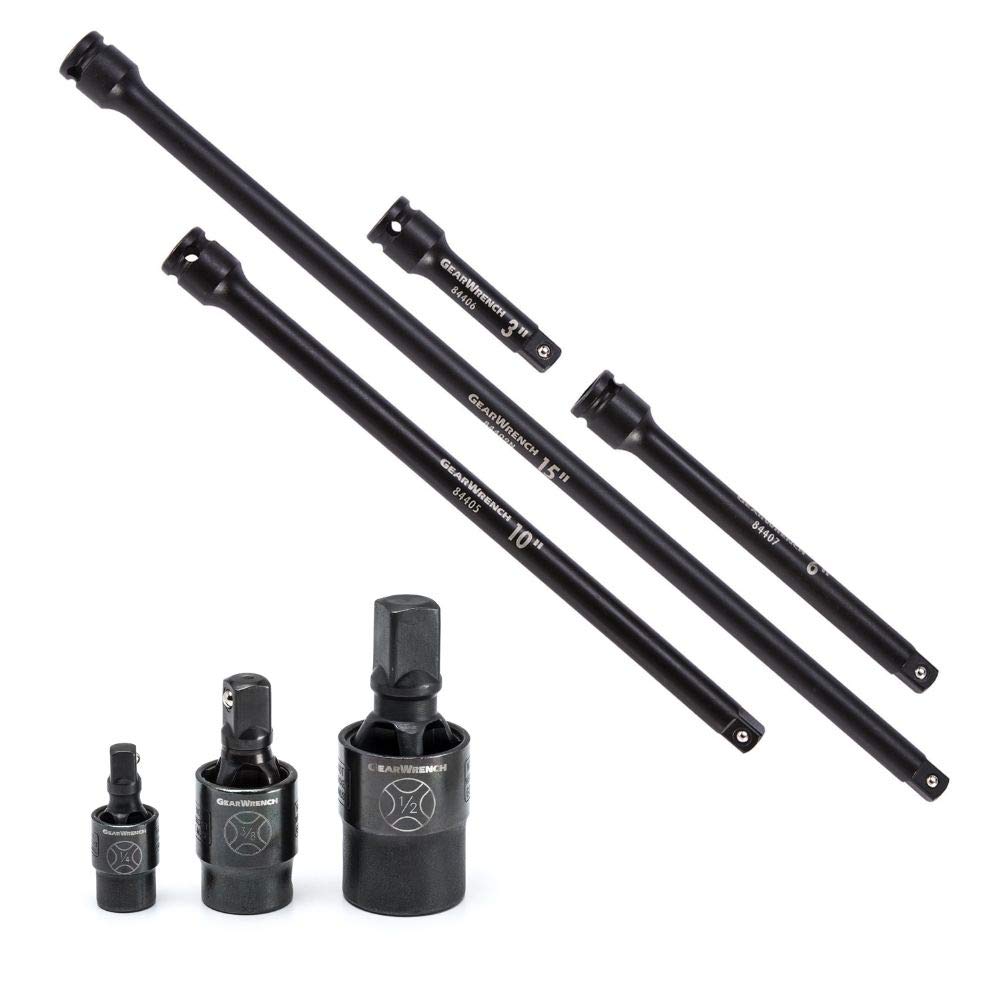 GEARWRENCH 3-Piece X-Core Pinless Impact Universal Joint Set (1/4