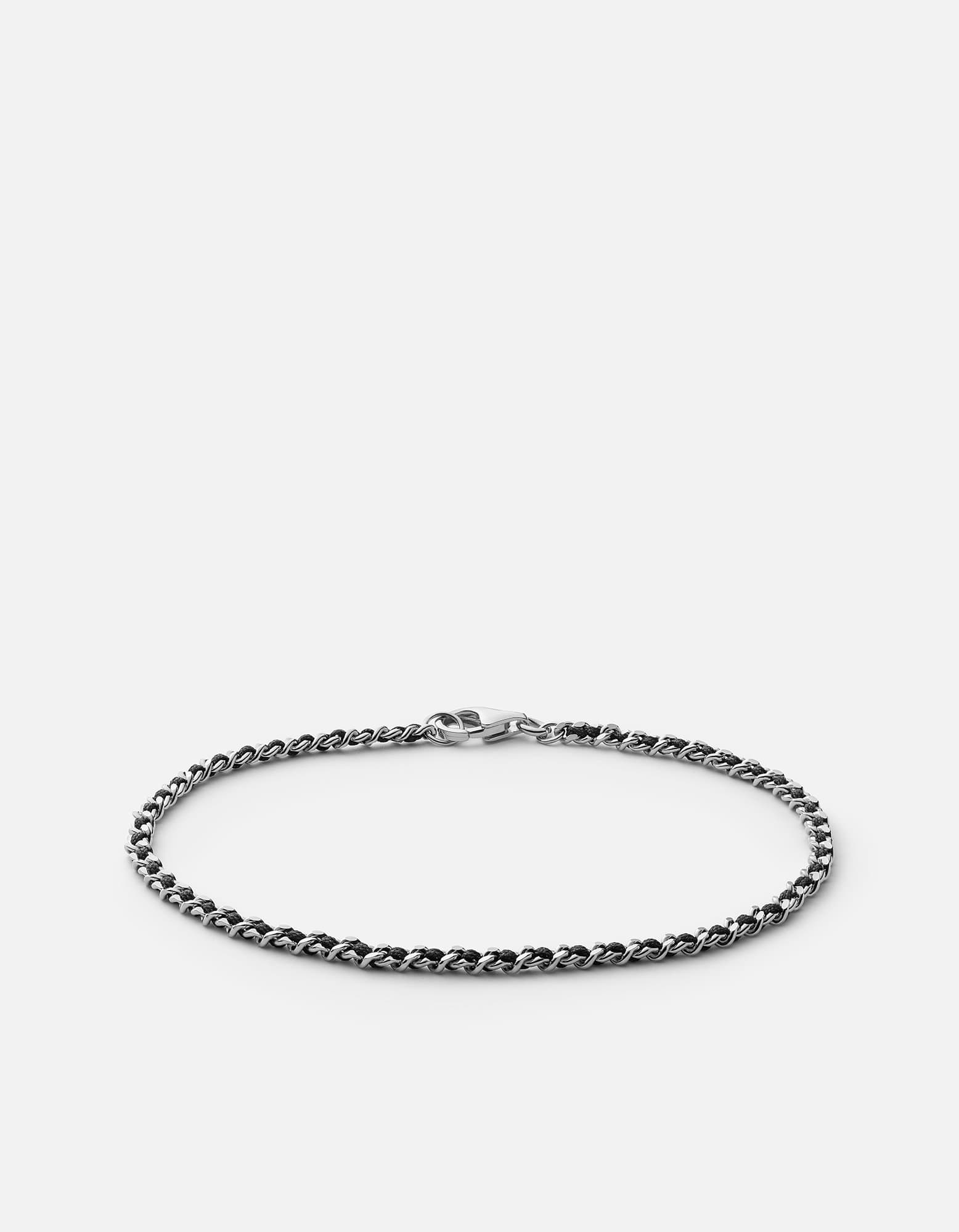 2mm Braided Chain Bracelet for Women - Sterling Silver Jewelry - Dainty & Elegant Bracelet for Everyday Wear, Gift Giving & Special Occasions