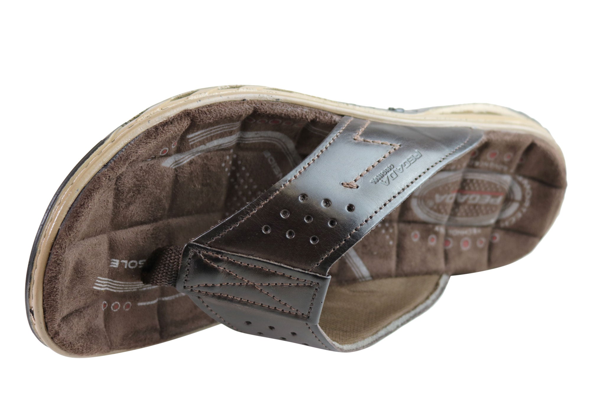 Premium Men's Leather Thong Sandals with Cushioned Comfort - Handcrafted in Brazil - Perfect for Beach, Pool & Casual Summer Wear