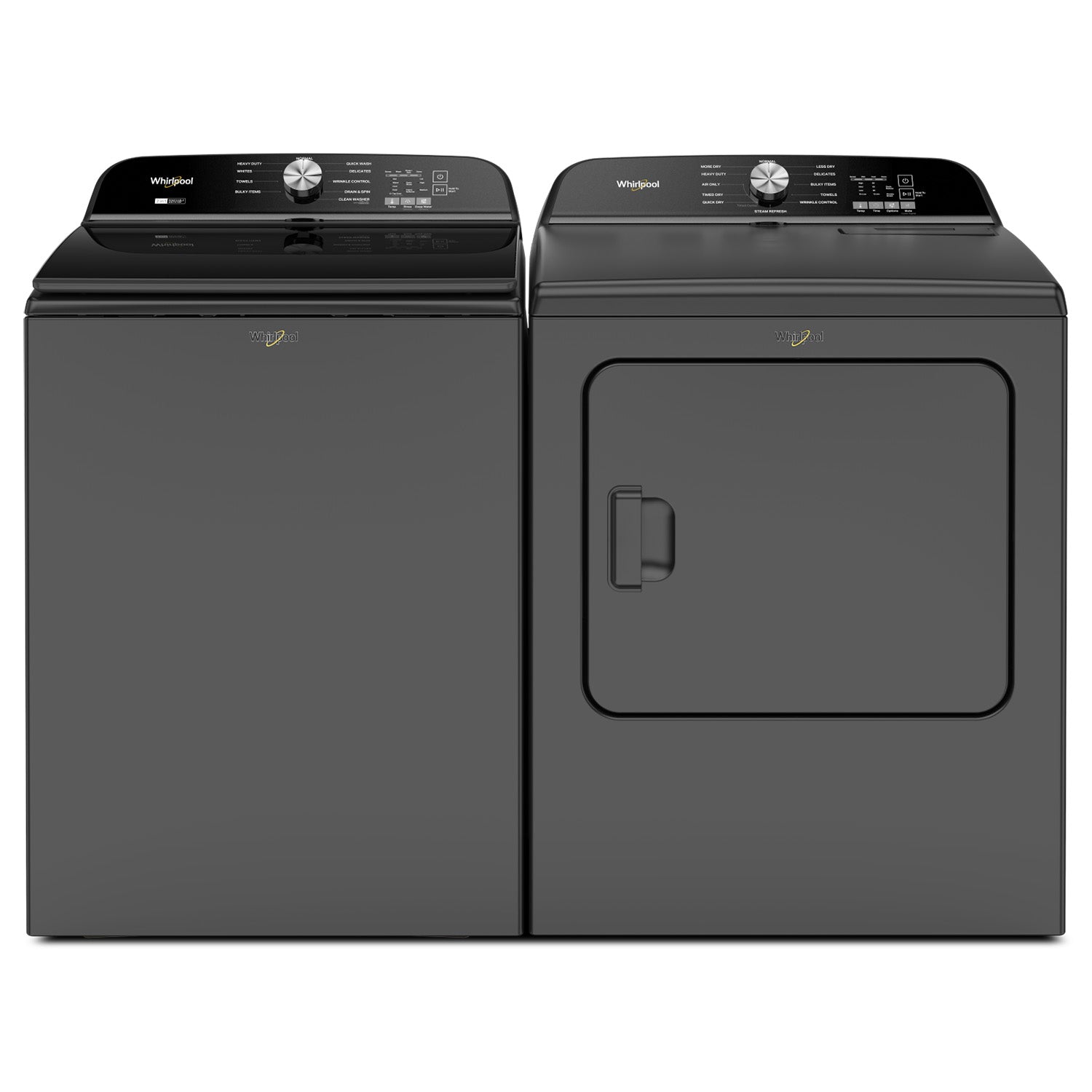 Whirlpool WGD6150PB 7.0 Cu Ft Gas Dryer in Volcano Black - Large Capacity, Energy Efficient Clothes Dryer for Home Laundry Room | Perfect for Families, Apartments & Heavy-Duty Laundry Needs