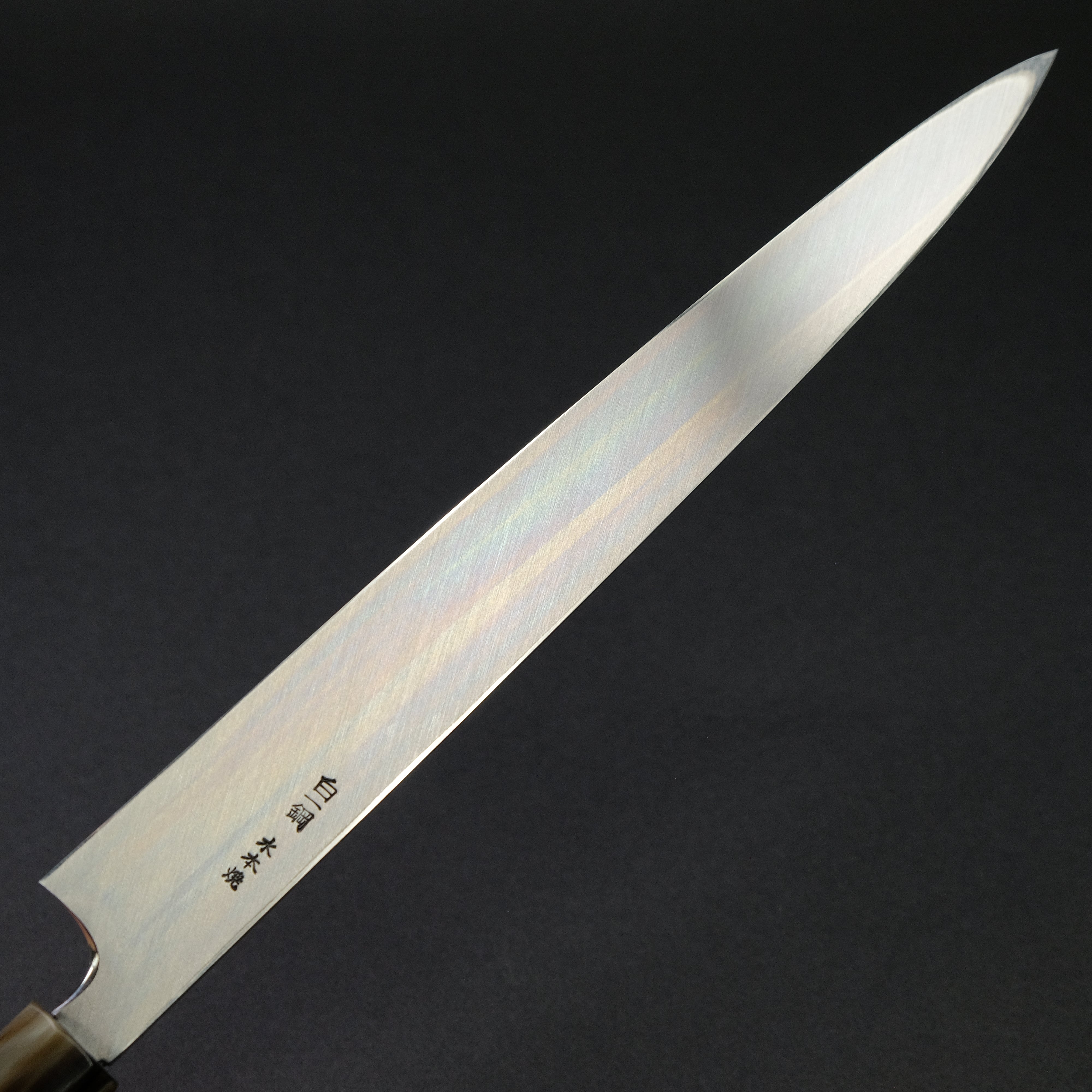 Hitohira Togashi White #1 Mizu Honyaki Yanagiba 300mm Sushi Knife with Taihei Ebony Handle & Saya - Premium Japanese Chef Knife for Sushi, Sashimi & Fine Slicing