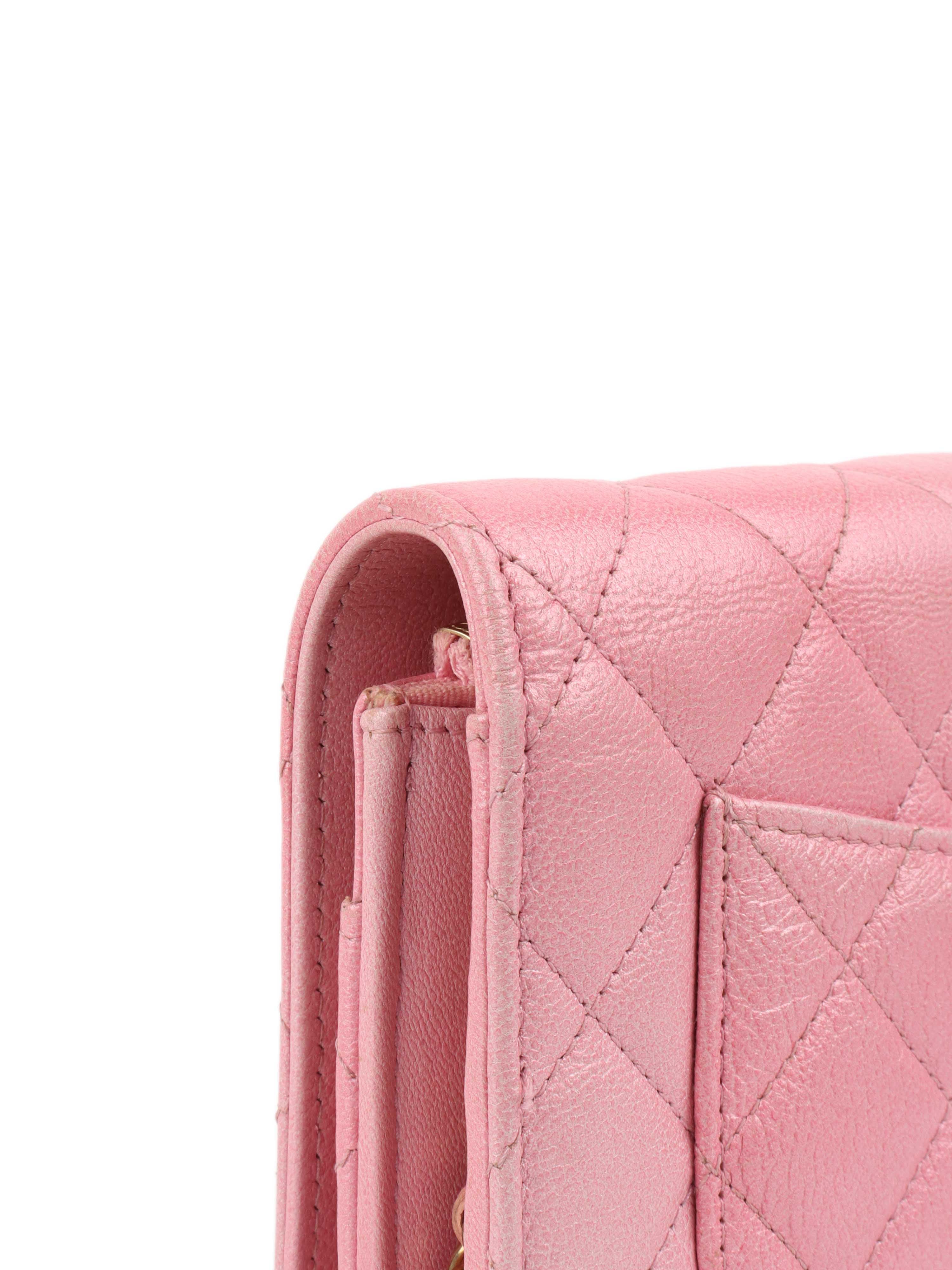 Chanel Light Pink Wallet on Chain - Stylish Crossbody Bag for Women | Perfect for Parties, Dates & Everyday Use