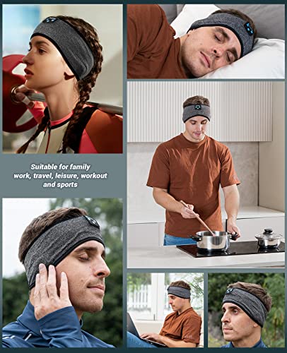 Perytong Wireless Sleep Headphones Bluetooth Headband - Comfortable Sleeping Headphones for Side Sleepers, ASMR Music Headband with Eye Mask - Perfect Tech Gift for Men & Women (Great for Travel, Meditation & Relaxation)
