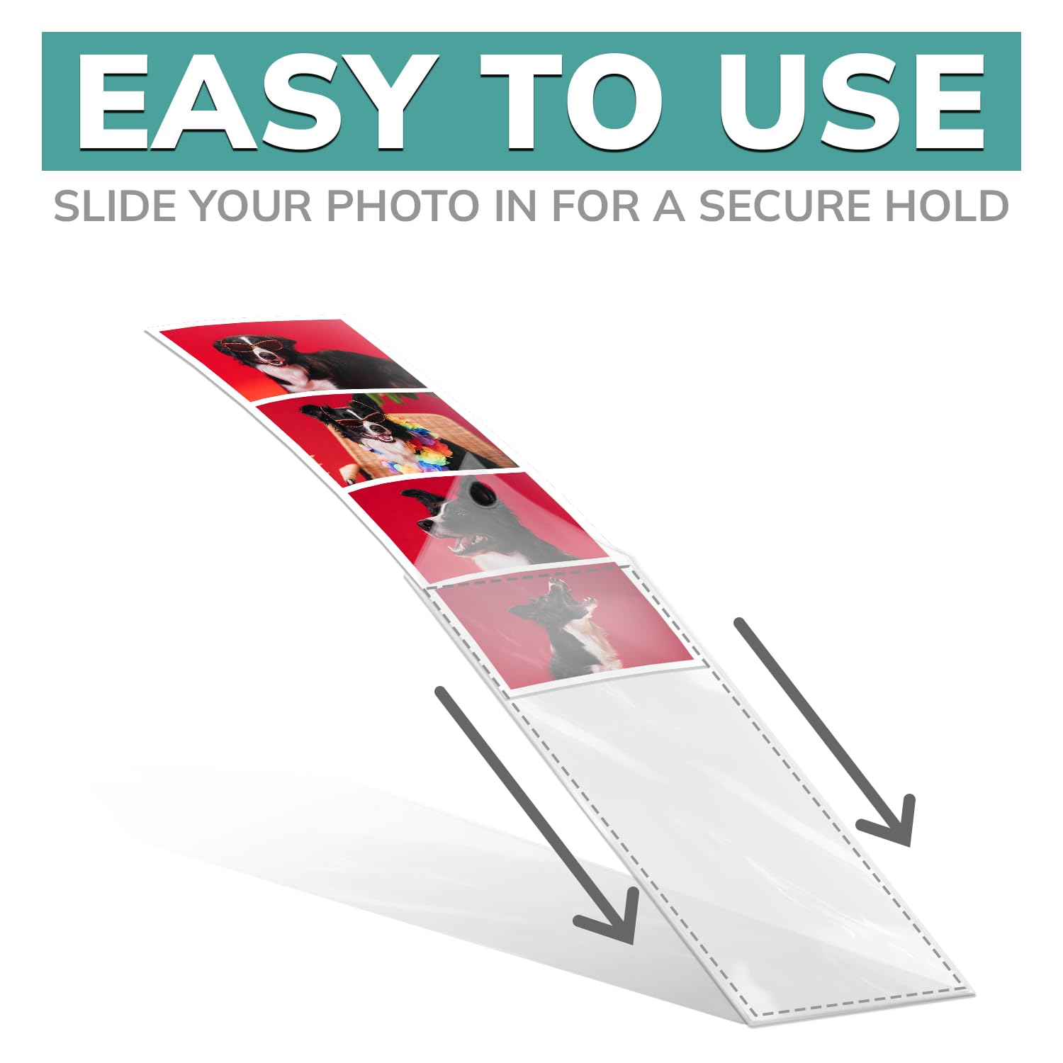 Clear Vinyl Bookmark Sleeves for Shutterbooth Photos - 50-Pack DIY Photo Strip Holders | Personalized Crafting Bookmarks for Scrapbooking, Party Favors & Memory Keeping