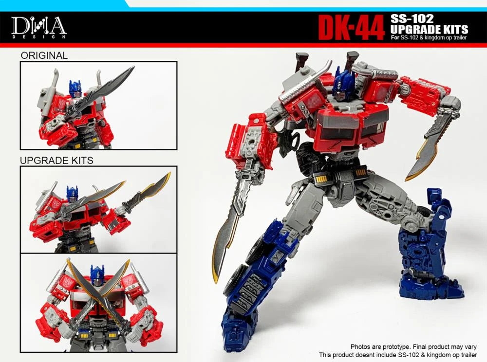 DNA Design DK 44 Upgrade Kit for Transformers Studio Series SS 102 Optimus Prime - Enhance Your Collectible Figure with Premium Accessories for Display & Photography
