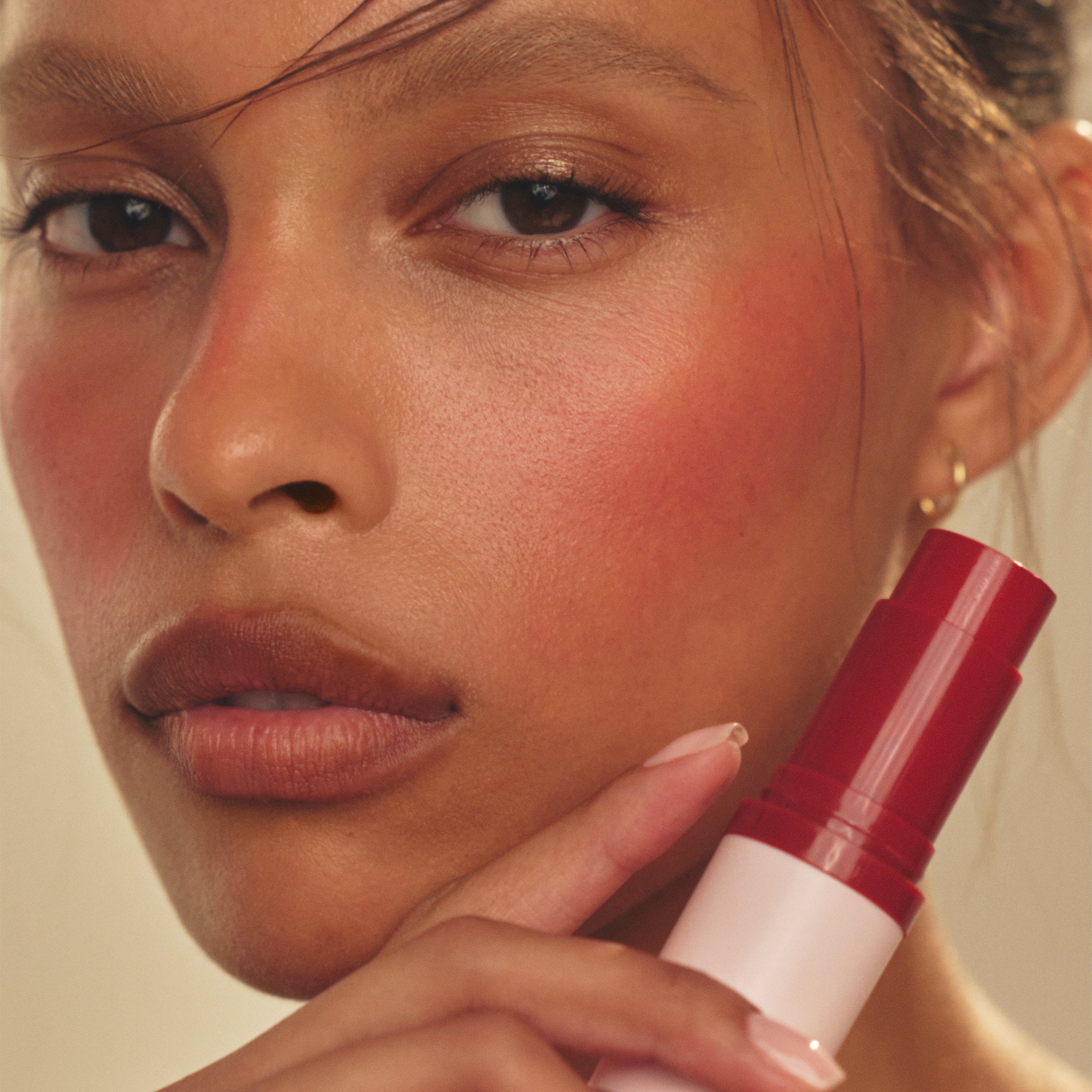 Long-Lasting Powder Blush Stick & Hydrating Tinted Butter Balm Duo - Natural Cheek & Lip Color for Flawless Makeup - Perfect for Everyday Wear & On-the-Go Touch Ups