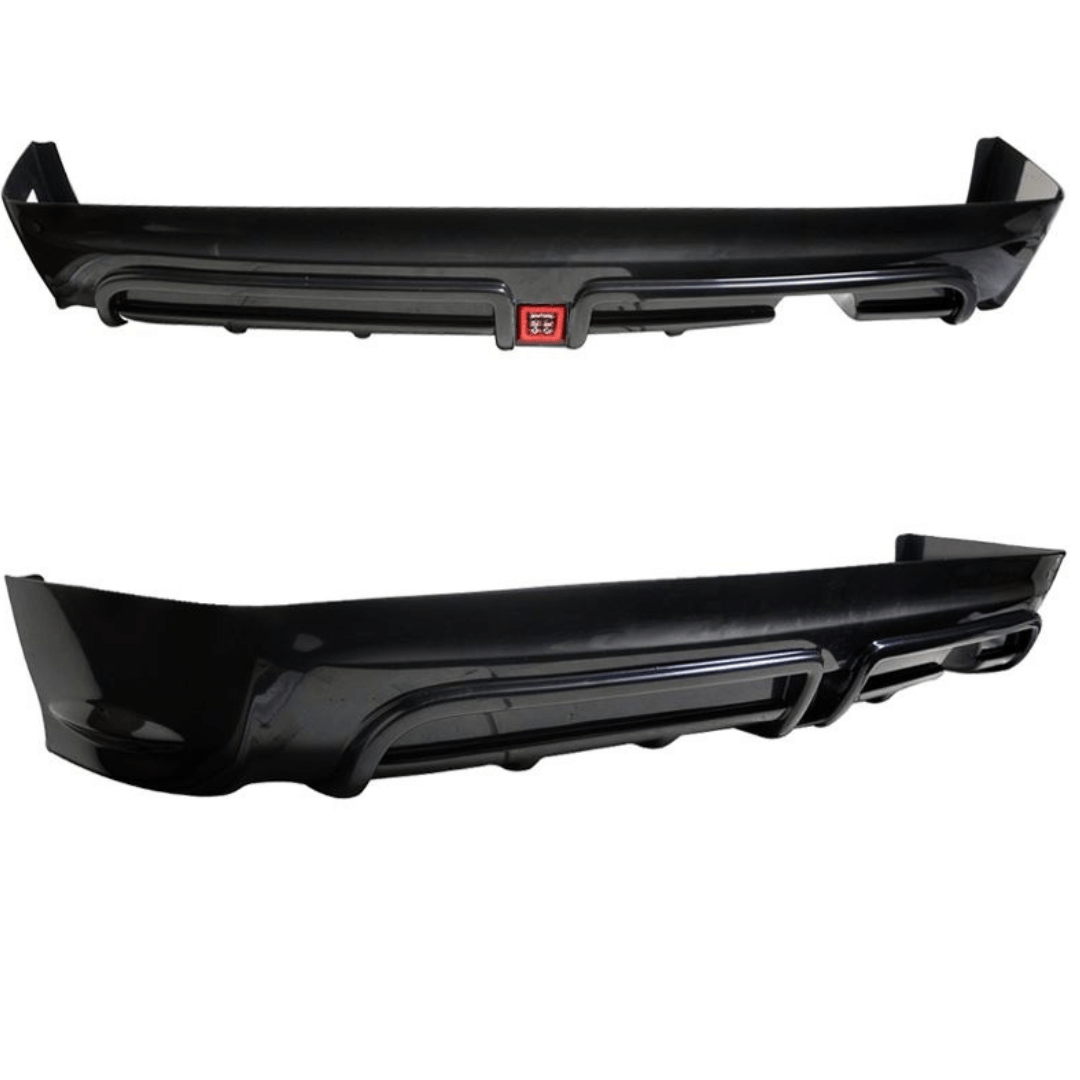 Mugen RR Style Rear Bumper Lip with LED Brake Light & Muffler Tip for 2006-2011 Honda Civic Sedan & Acura CSX - Upgrade Your Car's Rear Appearance for Street Racing & Car Shows