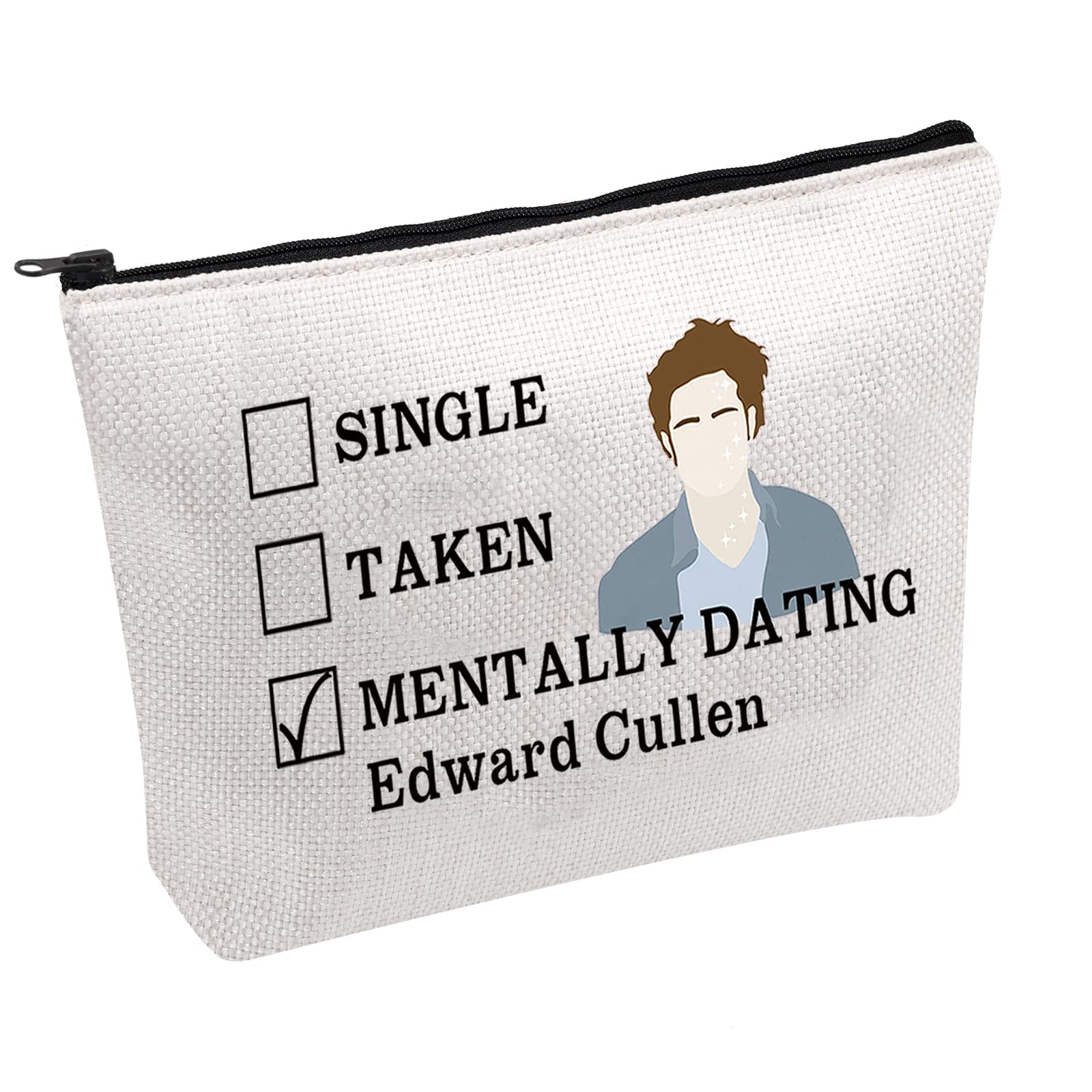 PWHAOO Vampire Themed Makeup Bag - Perfect Gift for Vampire Movie Lovers & Twilight Fans (Edward Cullen Design) - Great for Cosmetics Storage, Travel & Fangirl Collections