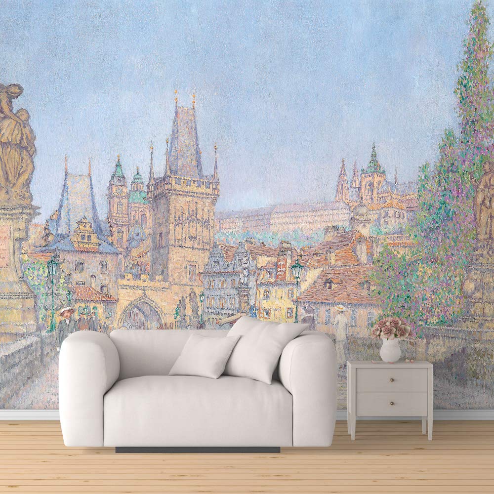 Idea4Wall Large Removable Leaf Wallpaper - 66x96 Inch Peel and Stick Wall Mural for Bedroom, Living Room & Nursery Decor | Easy DIY Home Wall Stickers for Renters & Homeowners