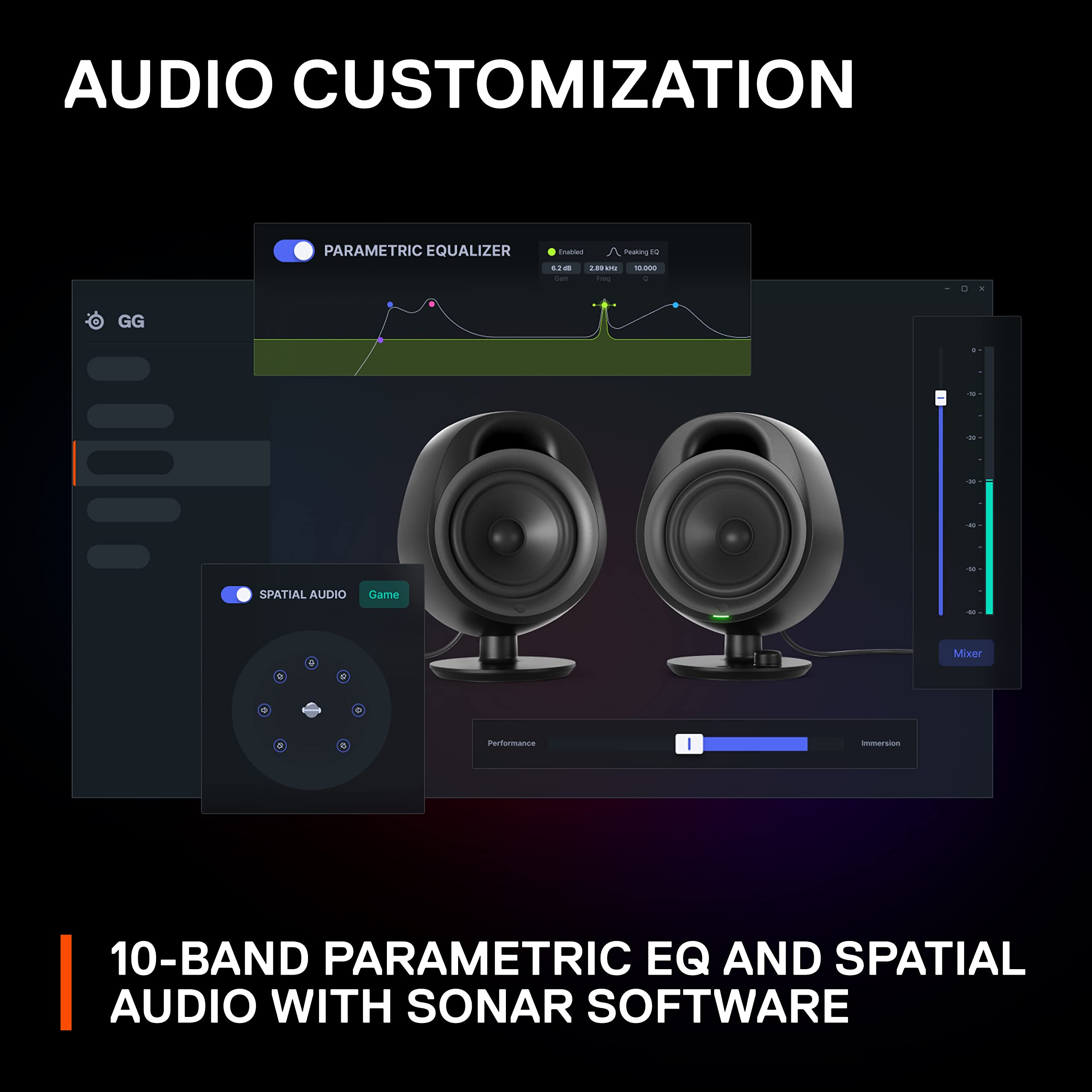 SteelSeries Arena 3 2.0 Gaming Speakers - 4