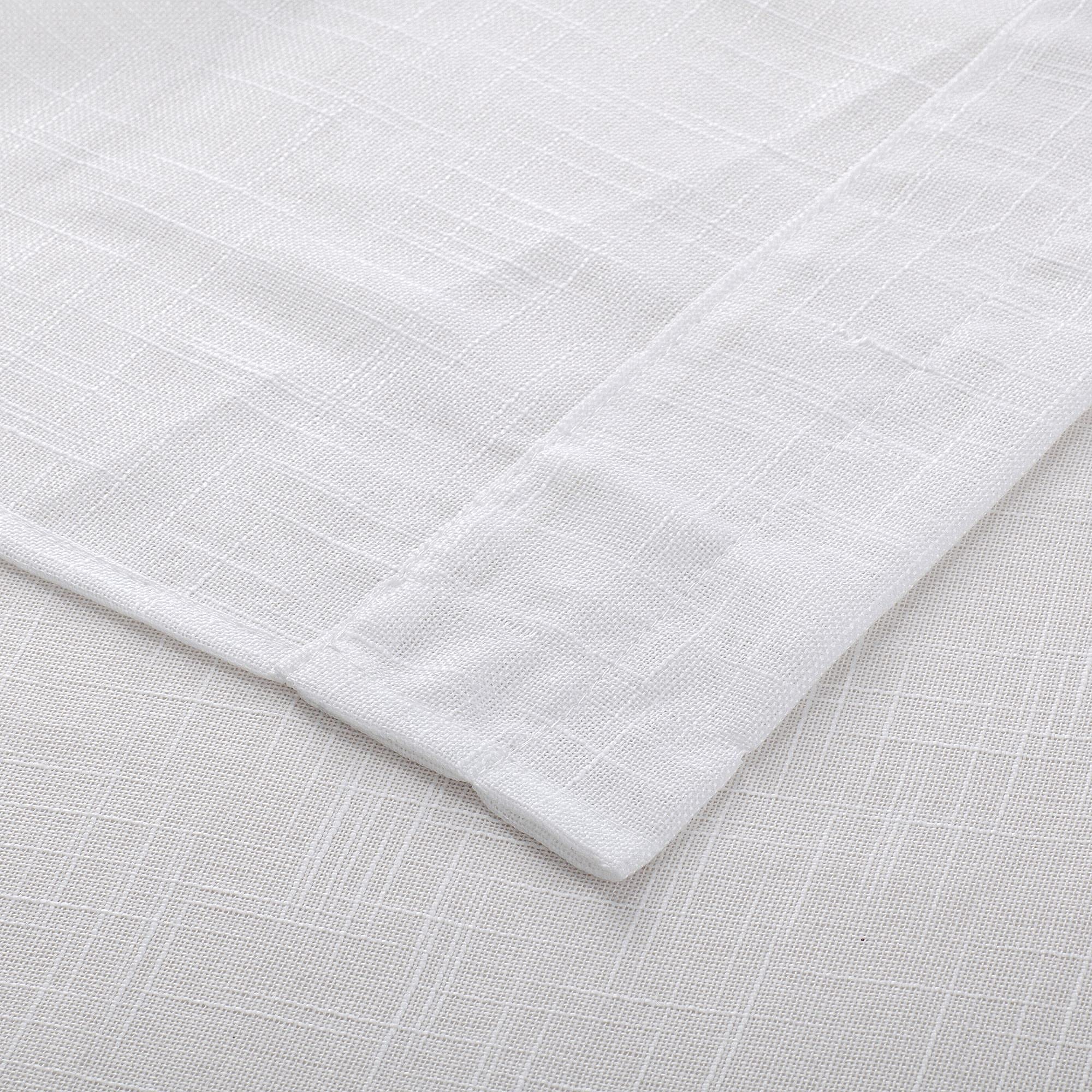 Diamond Home Linens 36 Inch Semi Sheer Kitchen Curtains - White Tier Window Treatment for Kitchen, Bathroom, or Small Windows, Perfect for Modern and Cozy Spaces
