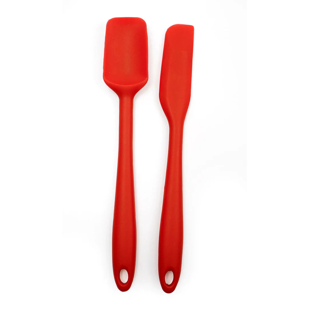 Premium Silicone Mini Spatula Set - 2-Piece Non-Stick Kitchen Utensils for Baking, Cooking & Cake Decorating - Perfect for Mixing, Scraping & Spreading