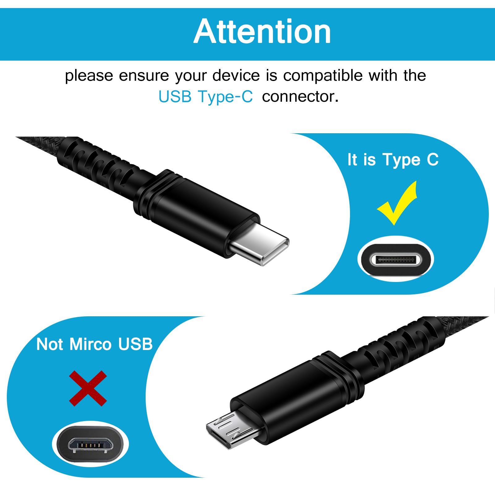 Fast Charging USB A to USB C Car Charger Cable [1.5ft/3ft/6ft] - Compatible with iPhone 15/15 Pro/15 Pro Max/15 Plus, Google Pixel 8a/8/7a/6a, Samsung Galaxy S24/S23/S22 - Perfect for Road Trips & Daily Commutes