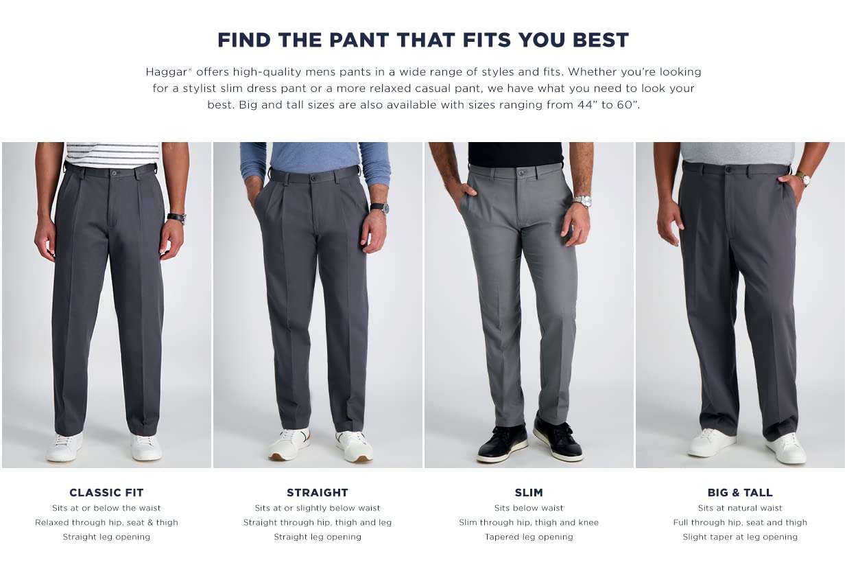 Haggar Men's Big & Tall Classic Fit Travel Performance Suit Separates - Comfortable Jacket & Pants for Business Trips & Formal Occasions
