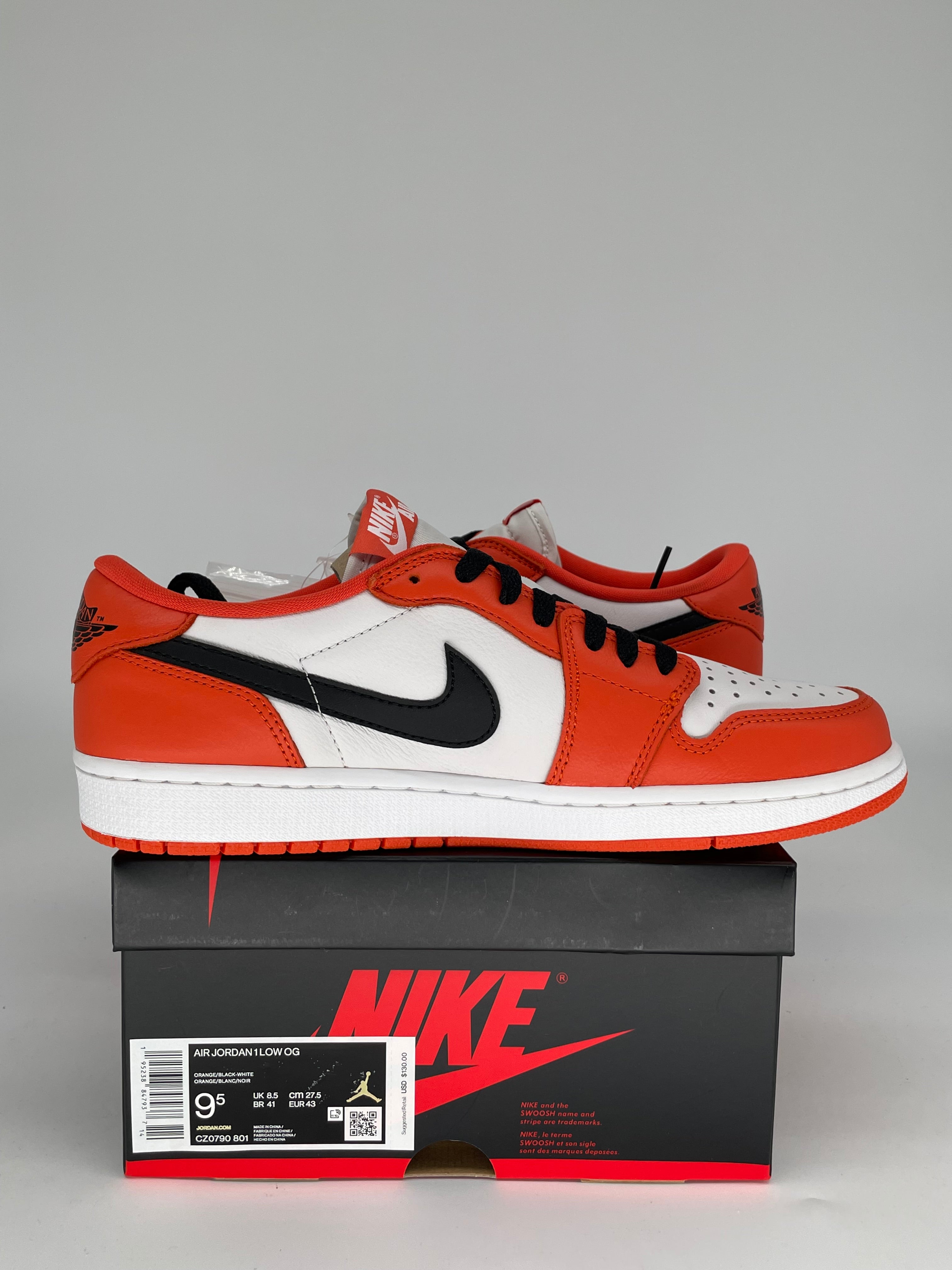 AIR JORDAN 1 LOW STARFISH Sneakers - Men's Size 9.5 (CZ0790-801) - Retro Basketball Shoes for Casual Wear & Street Style