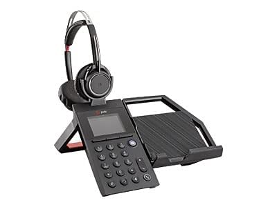 Plantronics Poly Elara 60 Series Wireless Headset with Voyager Focus UC - Noise Cancelling Bluetooth Headphones for Office, Call Center & Remote Work