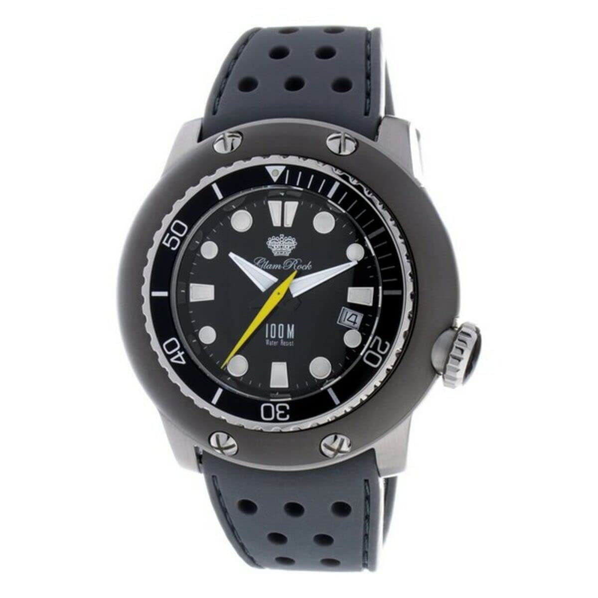 Glam Rock Women's Watch - Stainless Steel Black & Gray Dial - Elegant Fashion Accessory for Casual, Office & Party Wear