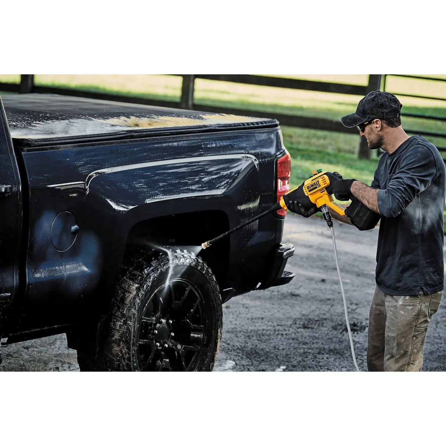 DEWALT DCPW550B 20V MAX* 550 PSI Cordless Pressure Washer (Tool Only) - Perfect for Home Cleaning, Car Washing, and Outdoor Surface Maintenance