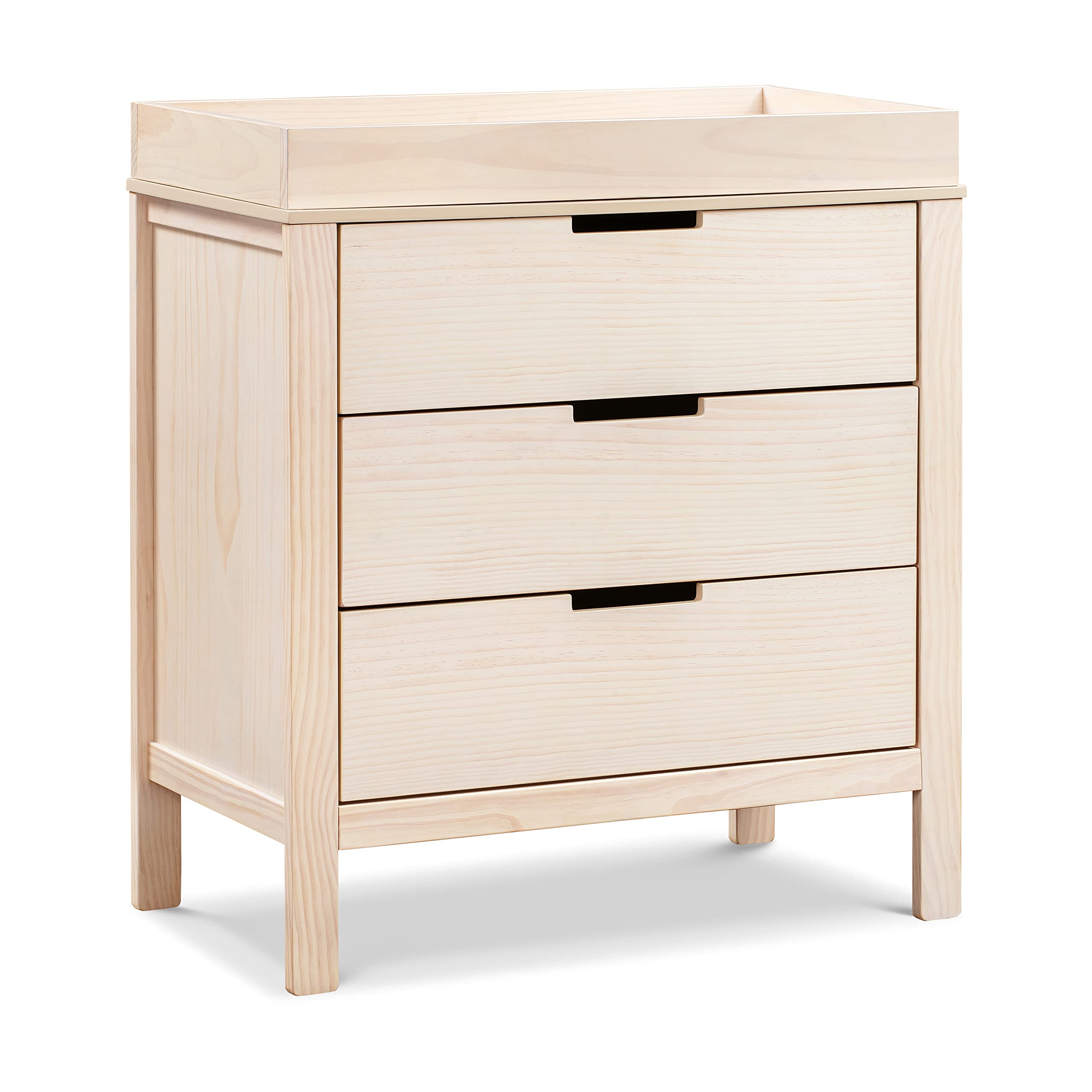 DaVinci Colby 3-Drawer Dresser in Washed Natural - Solid Wood Baby Dresser with Smooth Gliding Drawers (F11923NX) - Perfect for Nursery, Kids Room & Bedroom Storage
