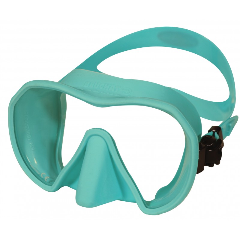 Beuchat Maxlux S Ice Blue Spearfishing Mask - Low Volume Scuba Diving Goggles for Clear Underwater Vision - Perfect for Freediving, Snorkeling, and Spearfishing Adventures