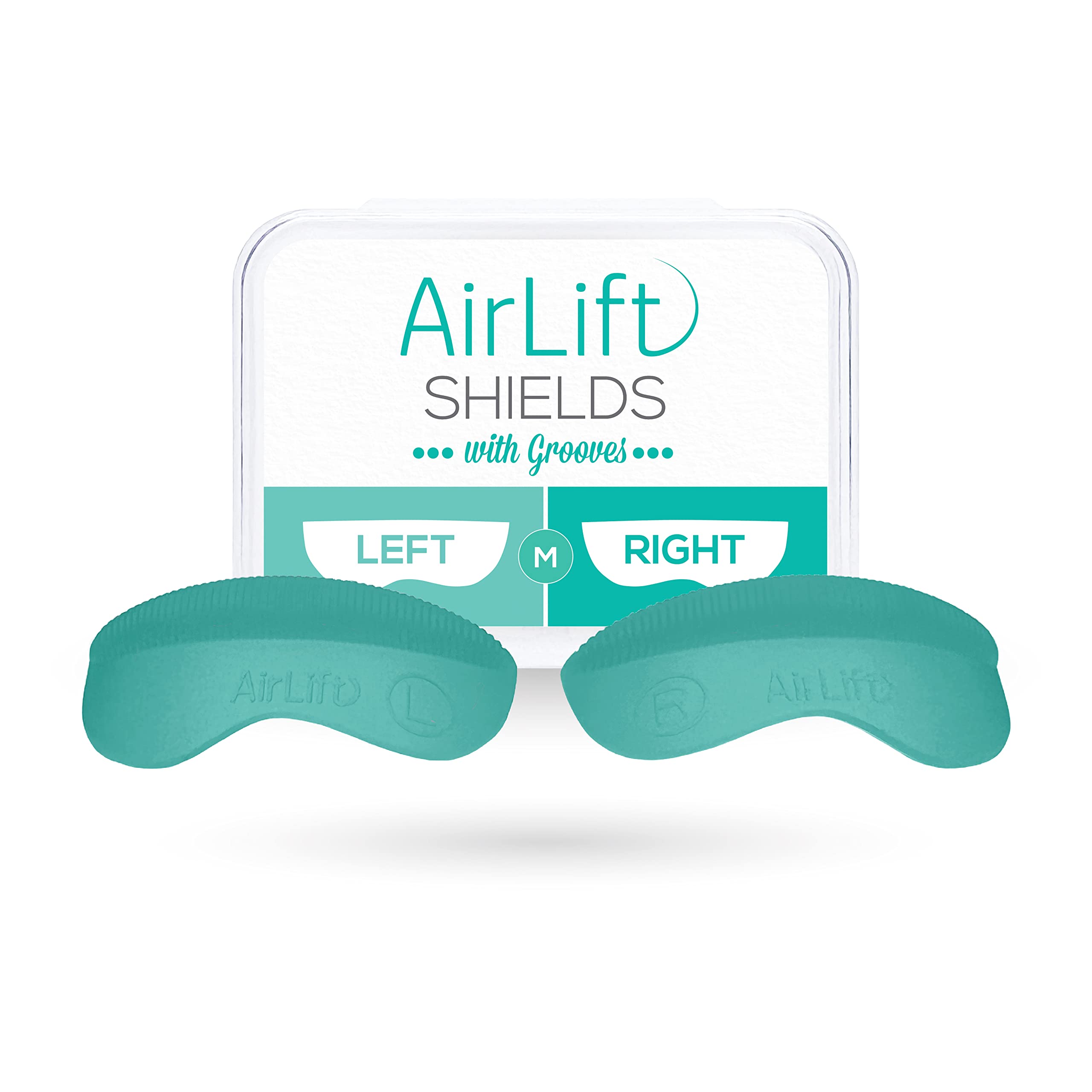 AirLift ORIGINAL Silicone Lash Lift Shields - Medium Size (M) with Grooves - Reusable Eyelash Extension Tools for Professional Salon & Home Use
