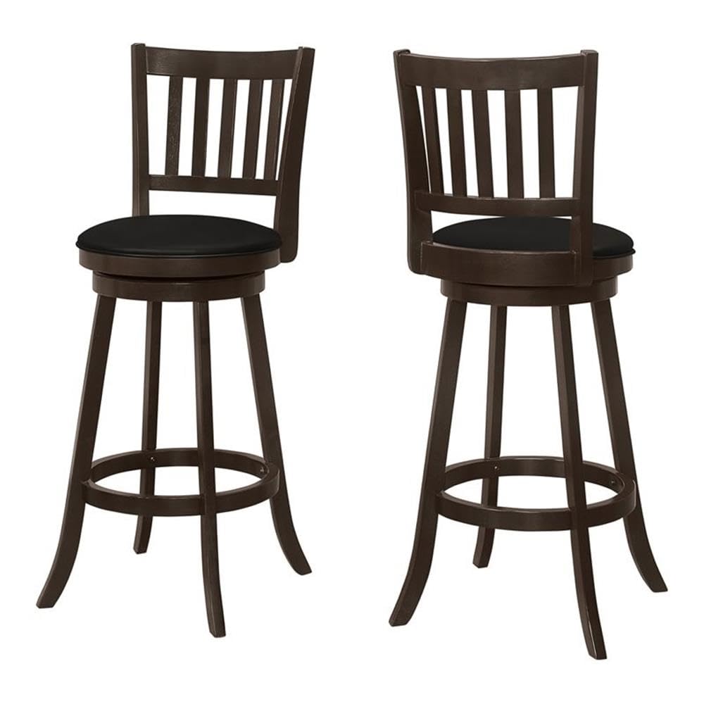 Monarch Specialties I 1236 Swivel Bar Stool Set of 2 - 30