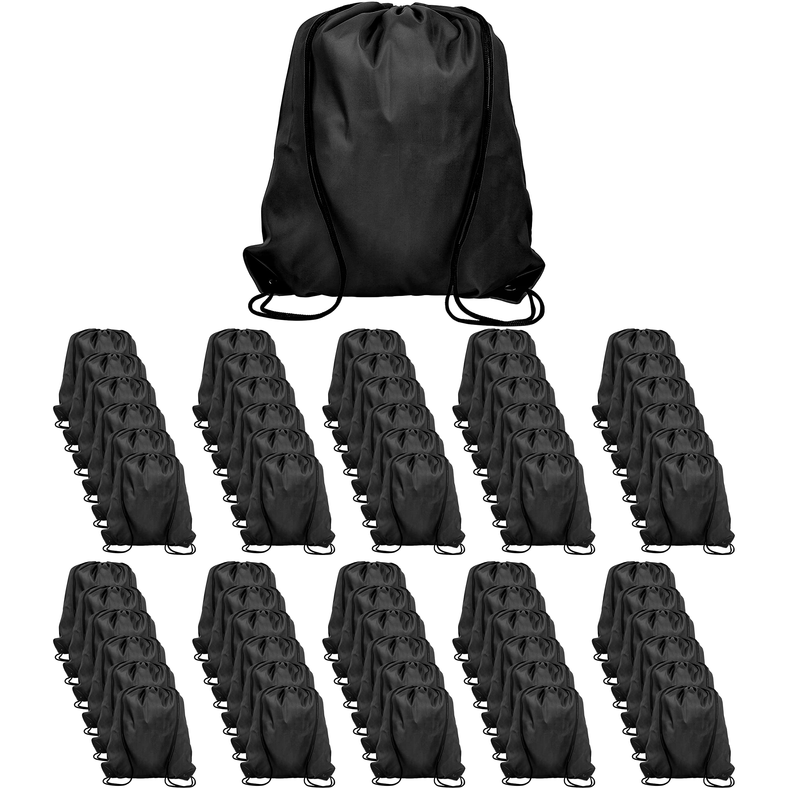 Topspeeder 60pcs Drawstring Backpack - Gym & Sports Bag for Men Women - Outdoor Use