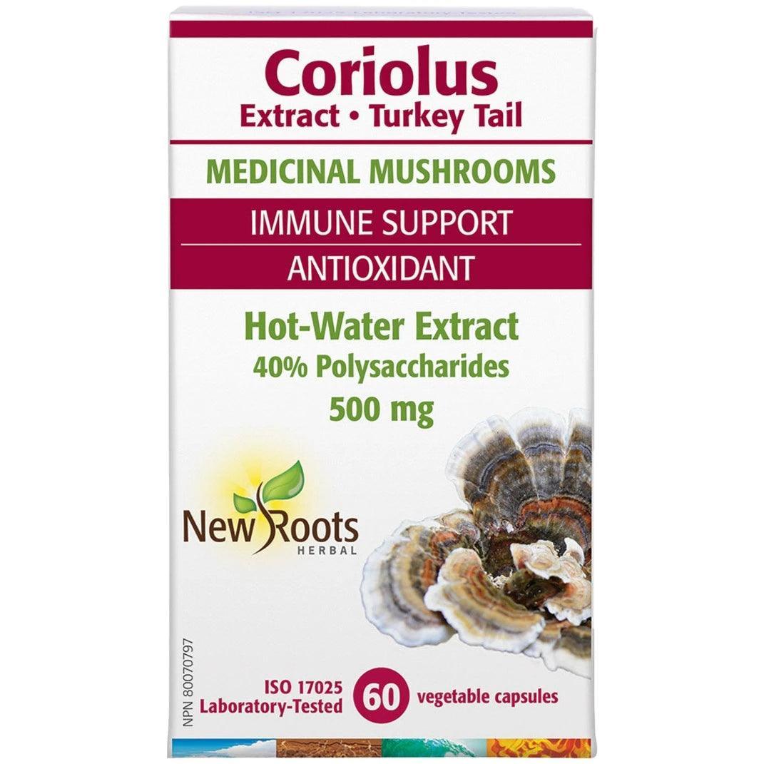 Premium Coriolus Mushroom Extract 500mg - 60 Vegan Capsules for Immune Support & Wellness - Boost Energy & Vitality Naturally