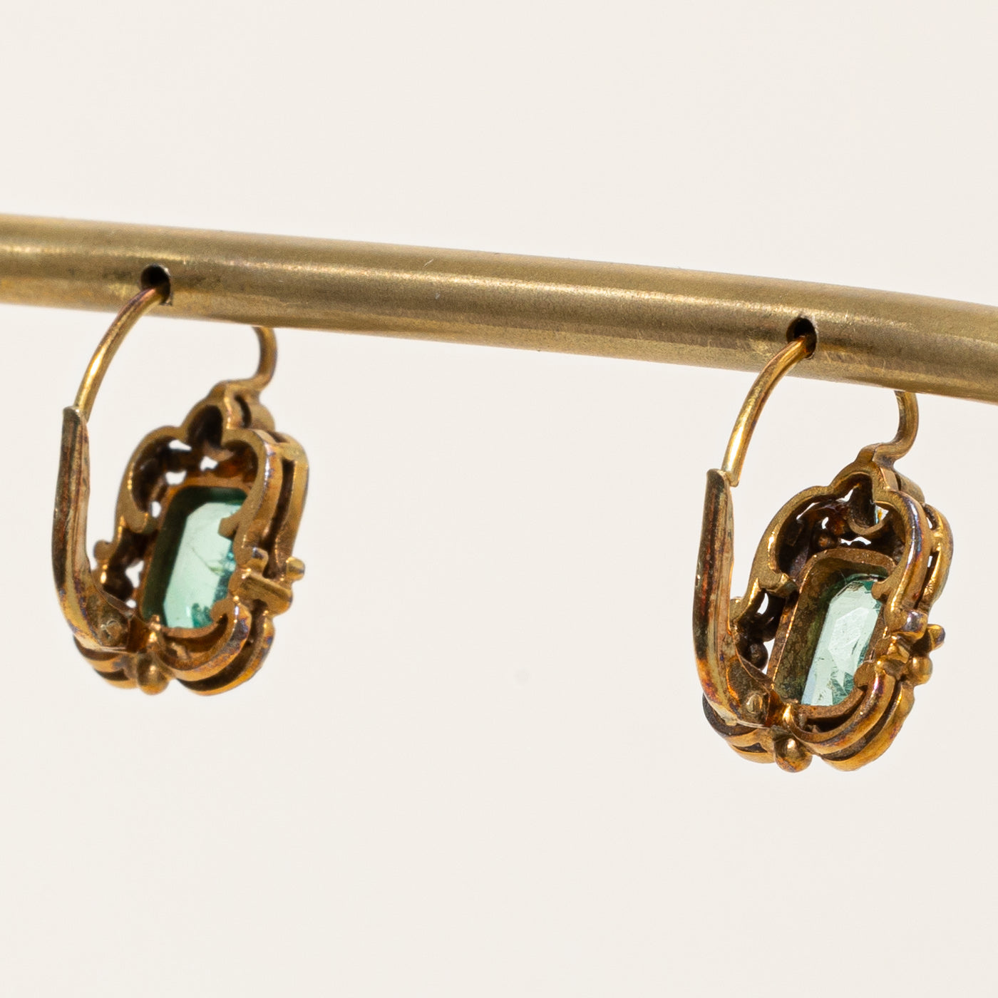Vintage Emerald and Diamond Pendant & Earring Set - 3.71ctw Emerald, 0.19ctw Diamonds | Elegant Jewelry for Weddings, Anniversaries & Special Occasions