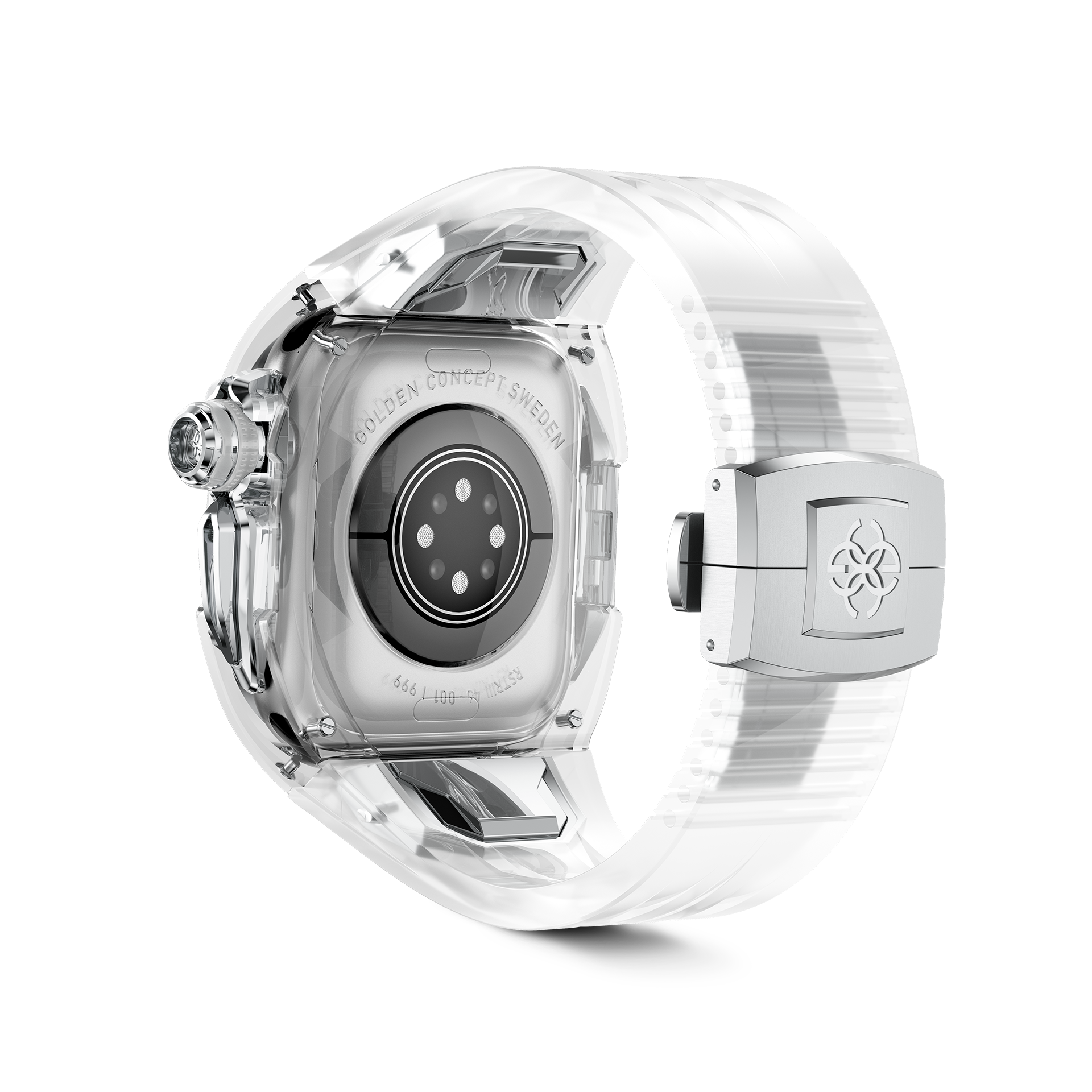 Premium Apple Watch Case - RSTRIII46 Crystal Steel Protective Cover for Workout, Running & Outdoor Activities