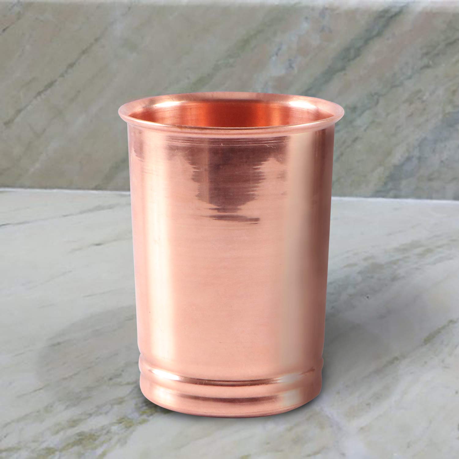 Pure Copper Water Bottles - Handmade 11oz Copper Drinking Cups for Health Benefits (Pack of 6) | Ideal for Detox, Ayurveda & Daily Hydration at Home, Office or Gym