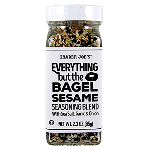 Trader Joe's Everything but The Bagel Sesame Seasoning Blend 2.3 oz (65g) - Pack of 4 | All-Purpose Seasoning for Avocado Toast, Salads, Eggs & More | Perfect for Home Cooking & Meal Prep