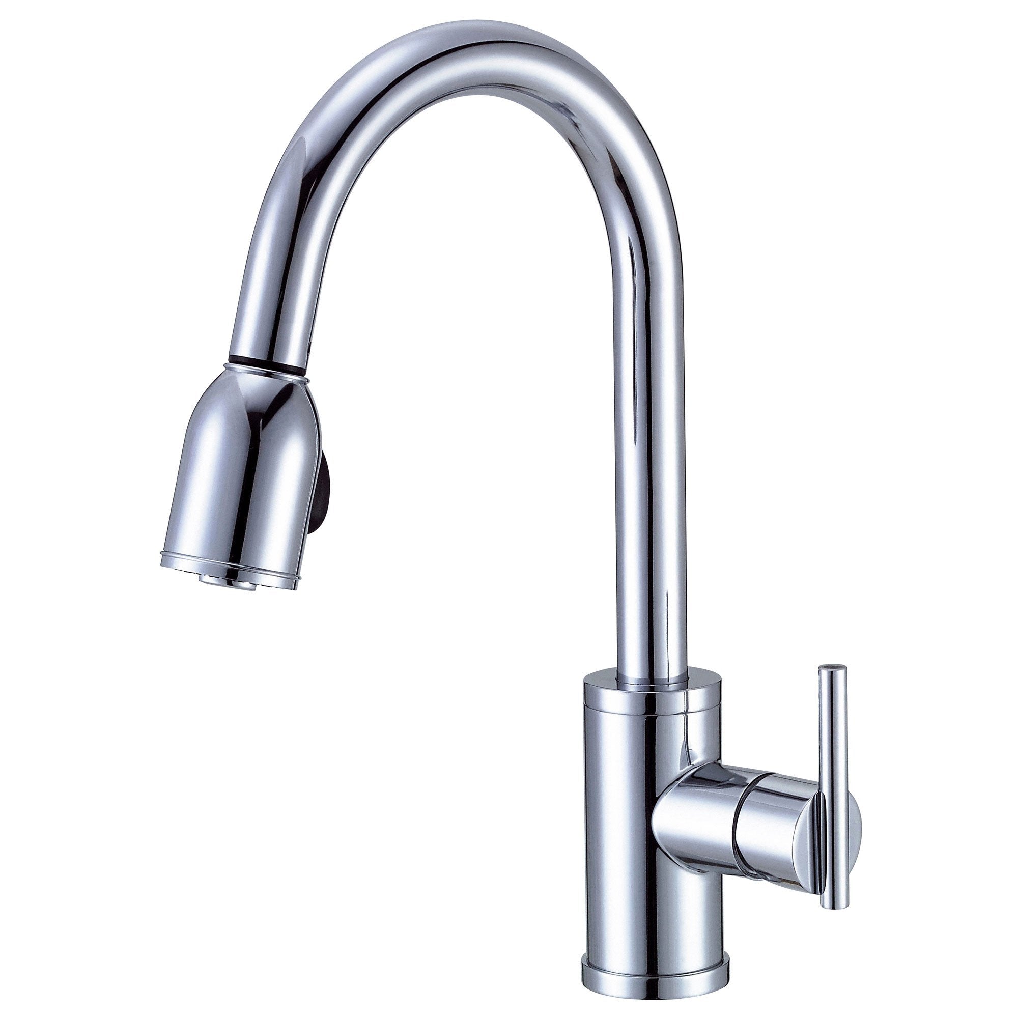 Danze Parma Chrome Modern Minimal Single Handle Pull Down Spray Kitchen Faucet - Sleek Design for Contemporary Kitchens, Perfect for Cooking & Cleaning