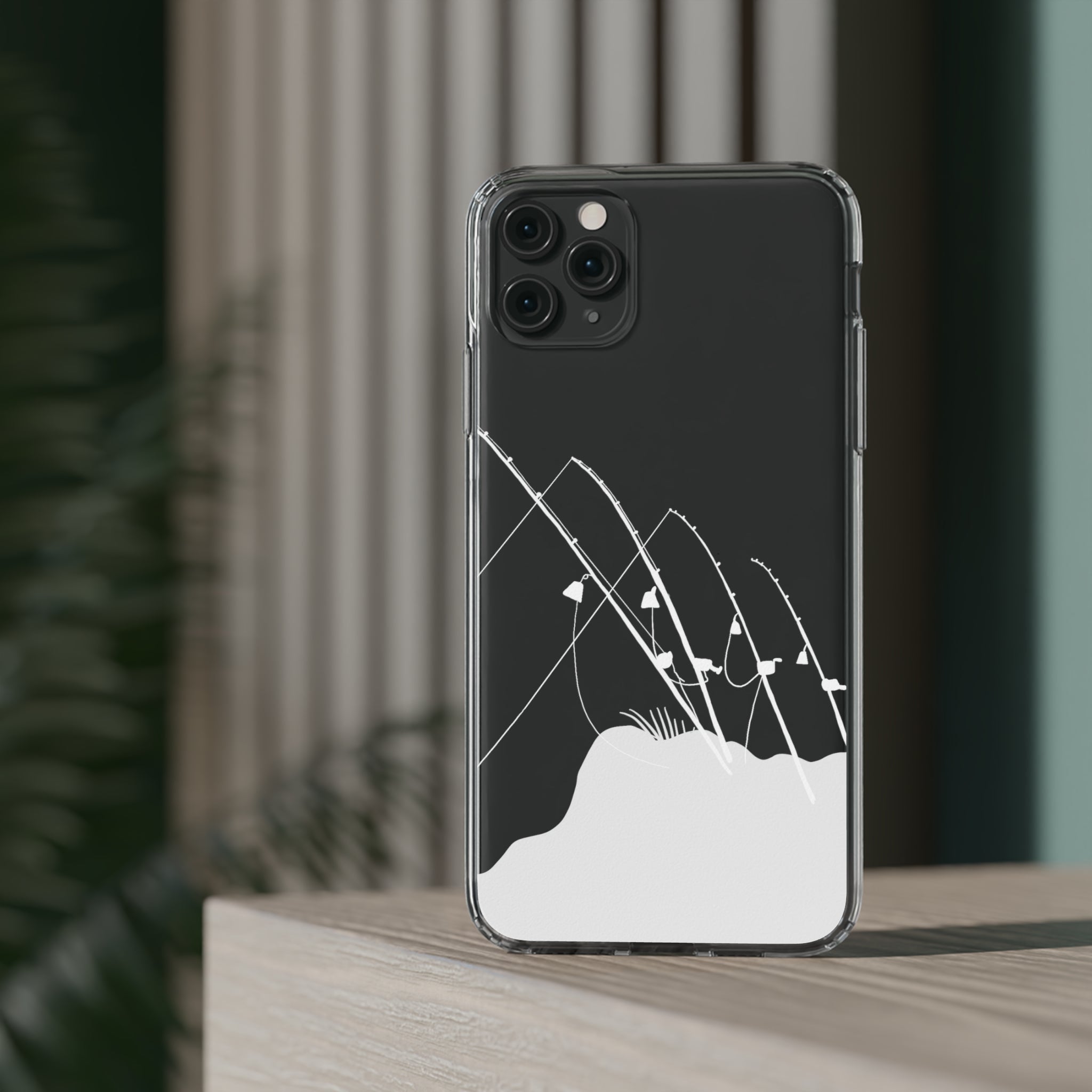 Gone Fishing Clear Phone Case - Durable Protective Cover for iPhone & Samsung - Perfect for Outdoor Activities, Fishing Trips & Daily Use