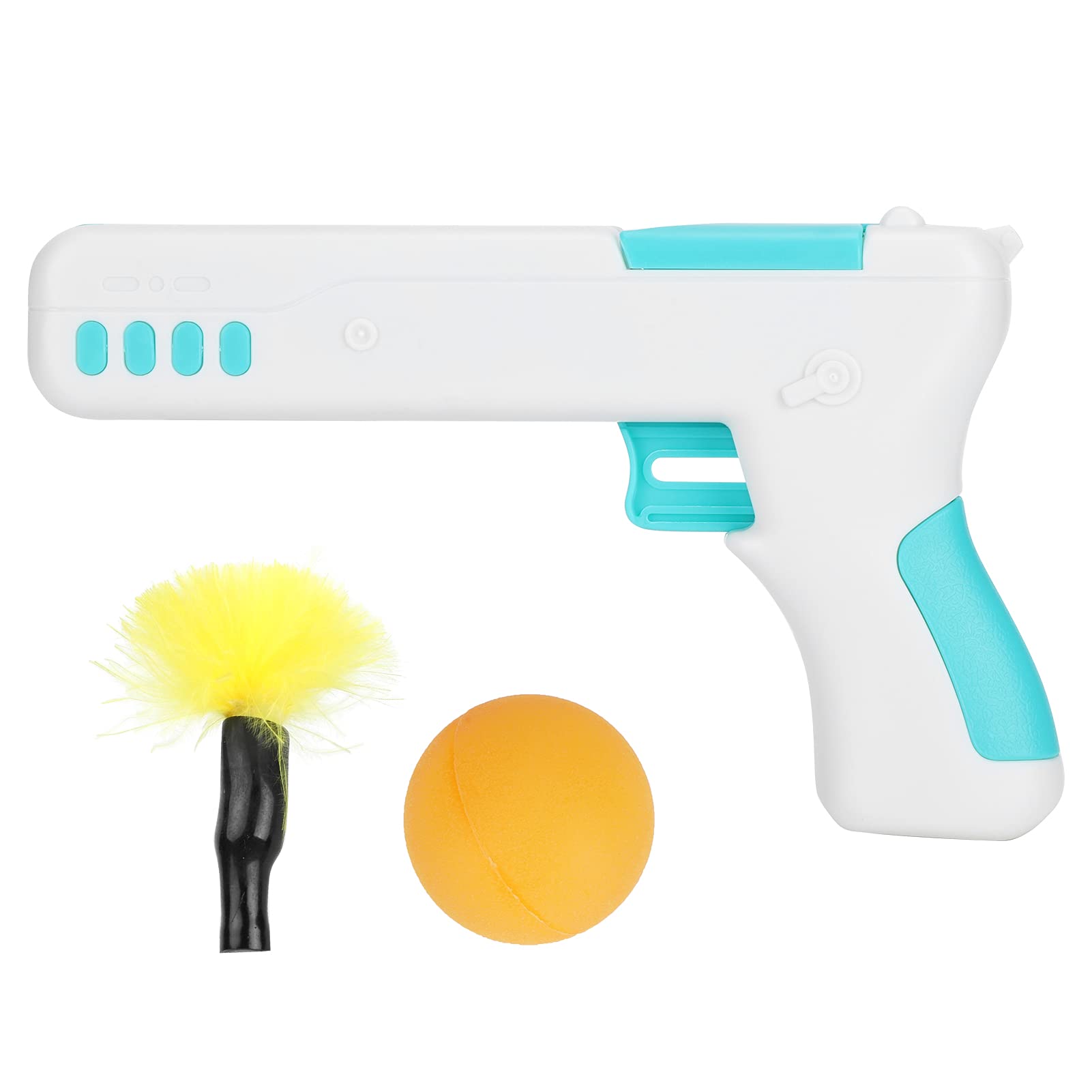 GLOGLOW Interactive Cat Toys - Rebound Feather Wand & Ball for Indoor Cats & Kittens - Fun Exercise & Play for Active Pets - Perfect for Playtime, Training & Bonding
