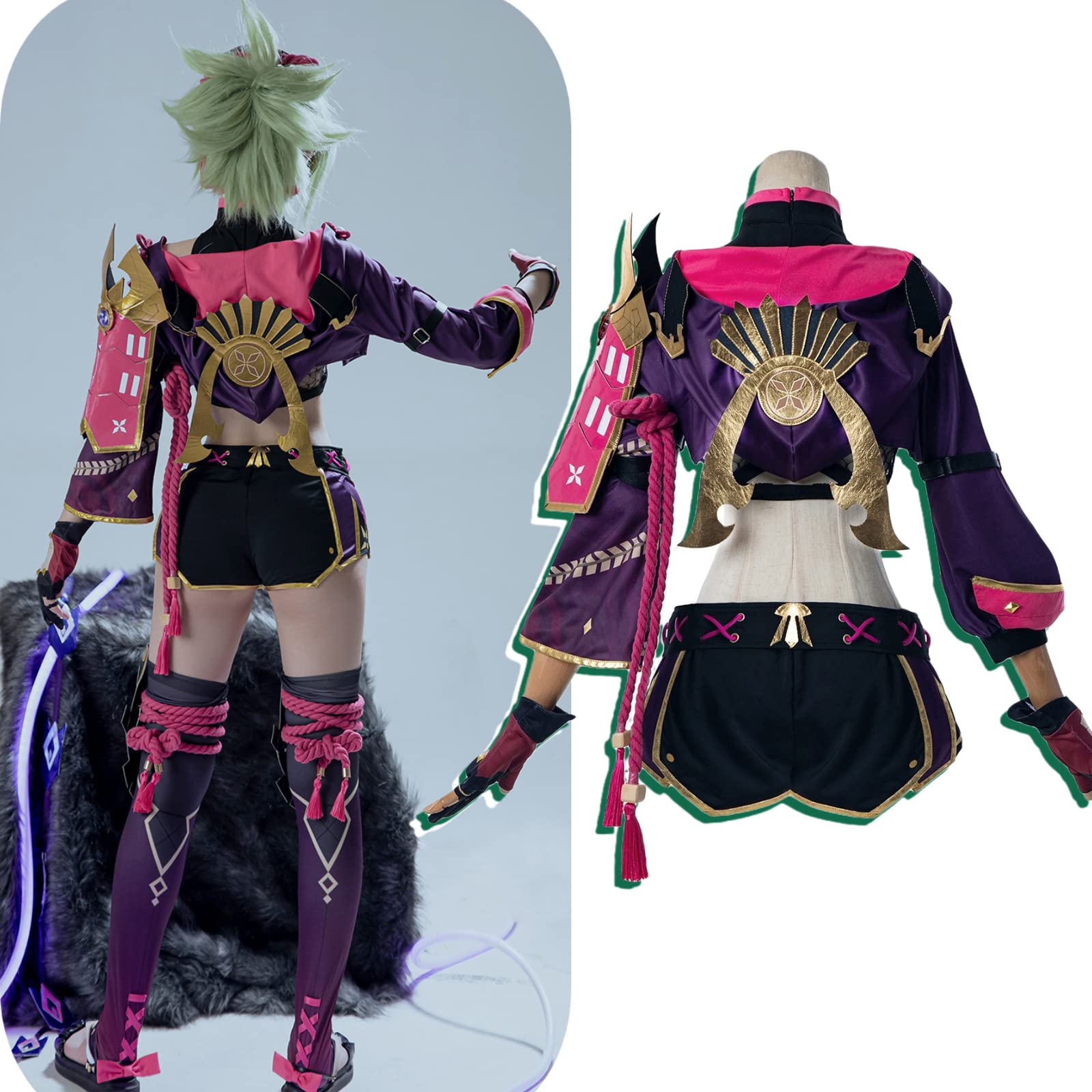 Genshin Impact Shinobu Cosplay Costume - Premium Ninja Outfit for Women | Halloween, Anime Conventions & Themed Parties