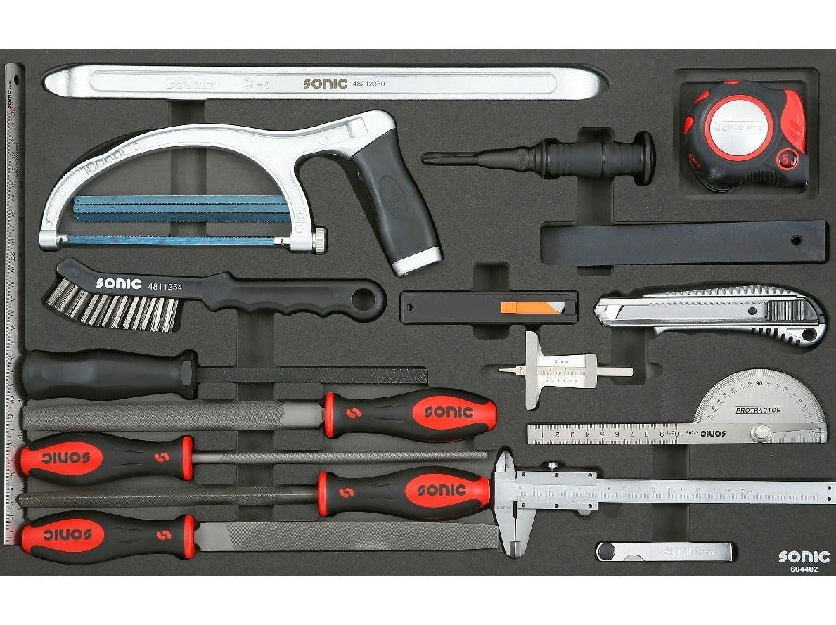 18-Piece Sonic Foam System Utility Tool Set - Medium (26) for Car Detailing, Home Cleaning & DIY Projects