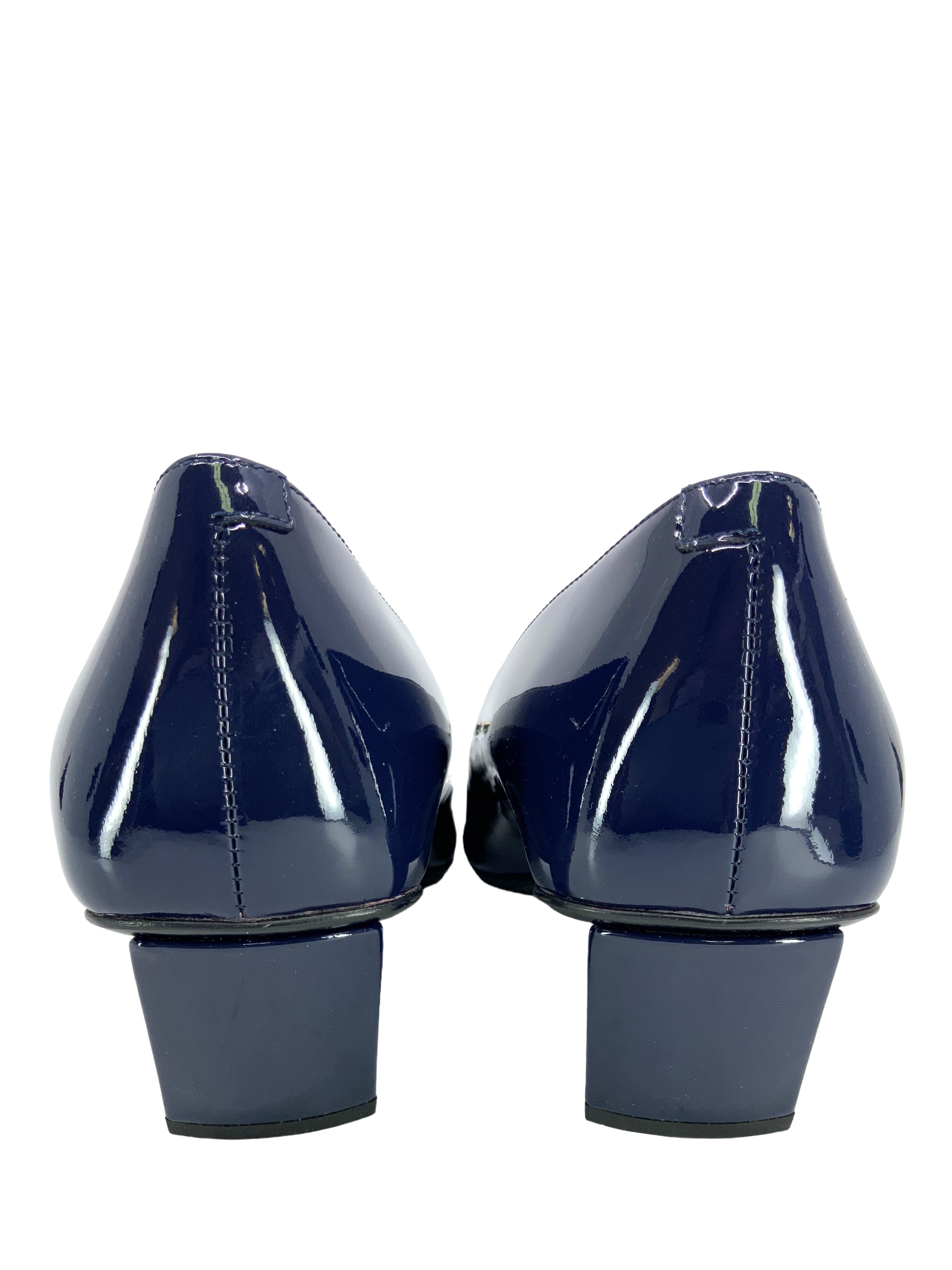 Roger Vivier Belle Vivier Patent Leather Pumps Women's Size 7.5 - Elegant Pointed Toe Heels for Weddings, Parties & Office Wear