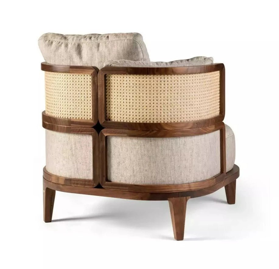 GTV Promenade Bentwood Lounge Chair - Modern Wooden Accent Chair for Living Room, Bedroom, or Office - Perfect for Relaxing, Reading & Home Decor
