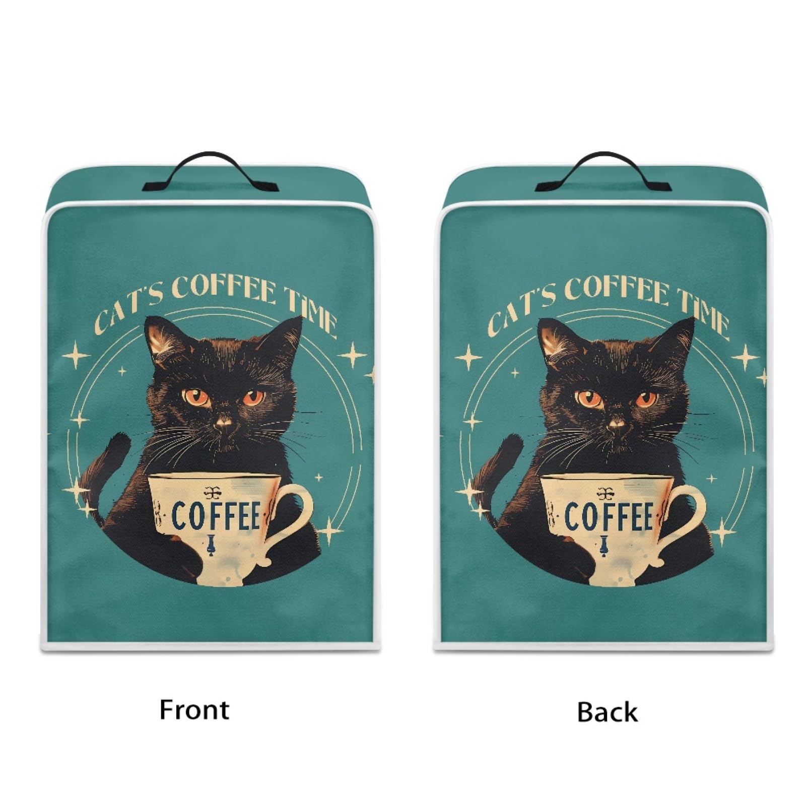 GLENLCWE Cat-Themed Kitchen Appliance Dust Cover - Polyester Stand Mixer & Coffee Maker Protector for Pet Lovers | Perfect for Kitchen Countertops & Coffee Stations