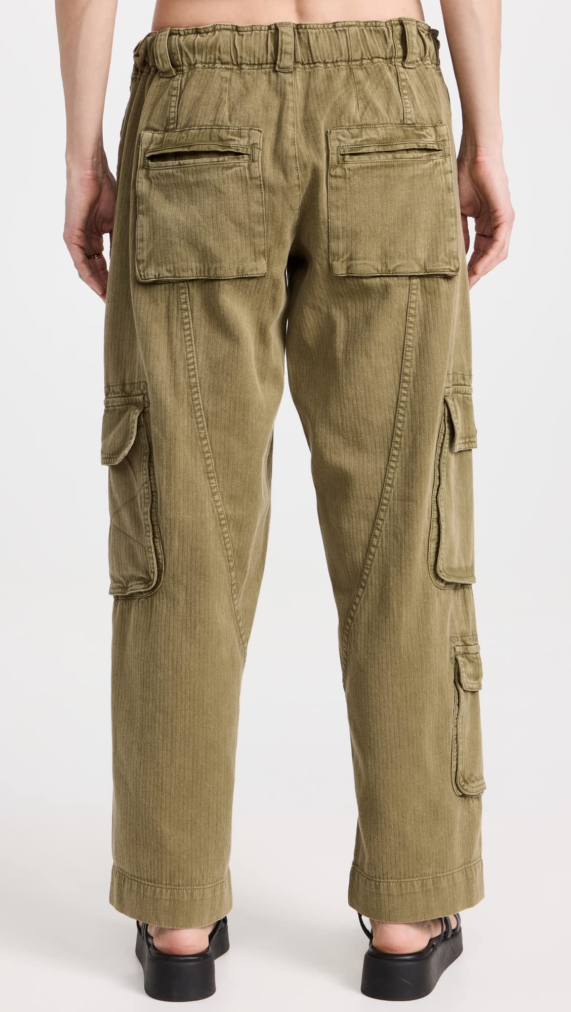 Free People Women's Tahiti Cargo Pants - Stylish Casual & Travel Pants with Multiple Pockets | Perfect for Hiking, Yoga, and Everyday Wear