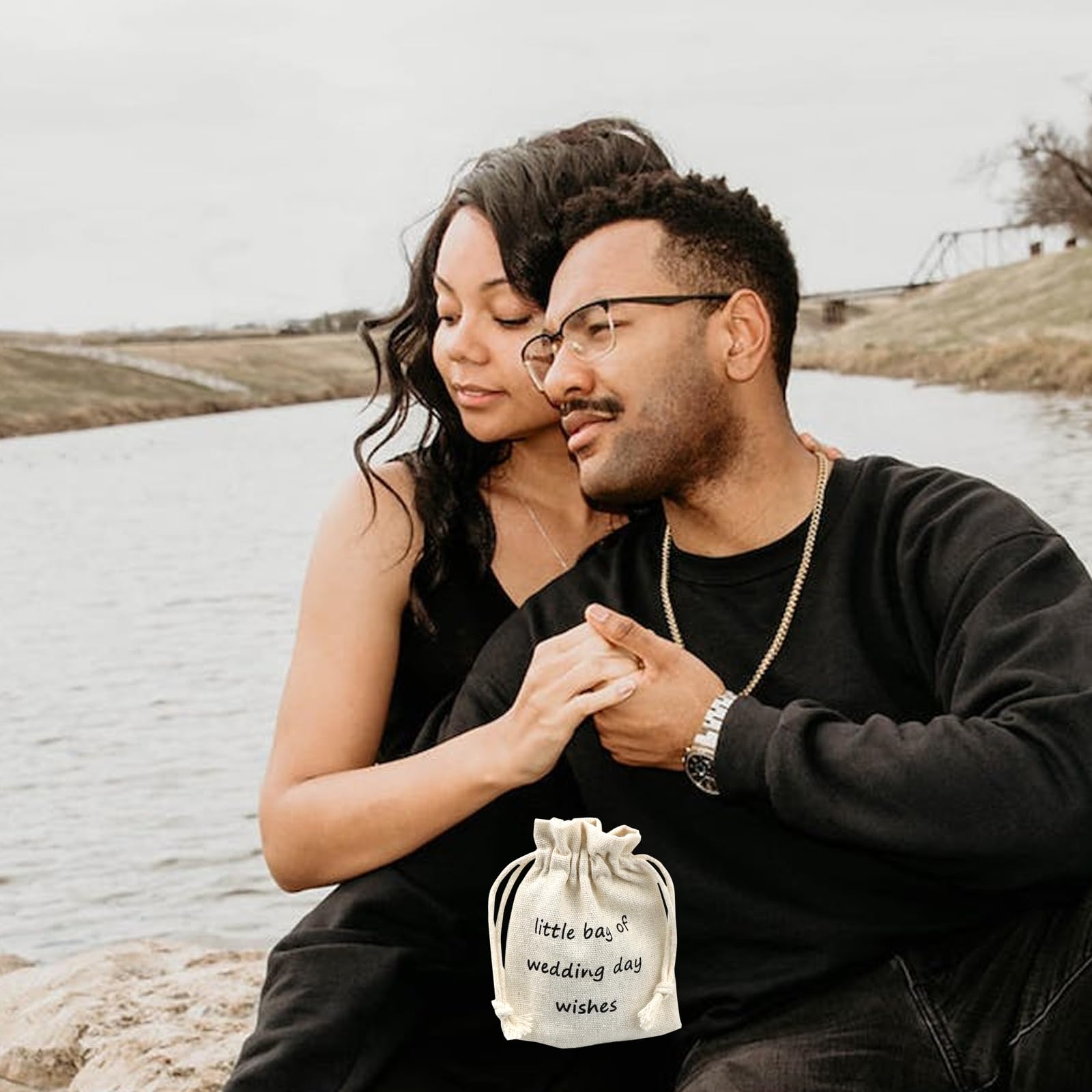 LUOKIFUR Elegant Wedding Favor Bags - Meaningful Keepsake Gifts for Couples, Bride & Groom - Perfect for Wedding Blessings, Bridal Showers & Anniversary Celebrations (Ideal for Wedding Receptions, Guest Favors & Romantic Gift Giving)
