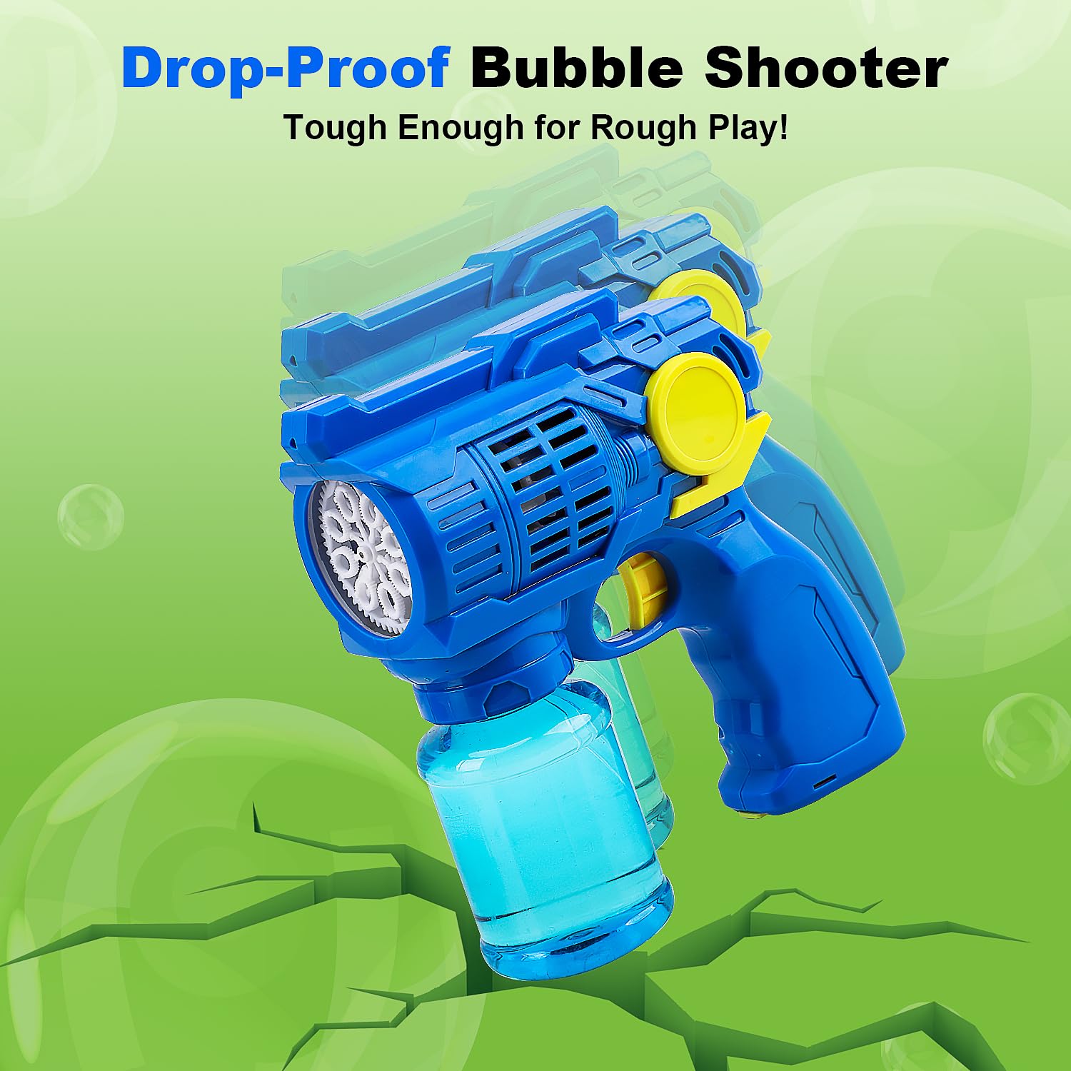 Toy Life 3 Pack Automatic Bubble Guns for Kids - Leakproof & Lightweight Bubble Blower Machine - Outdoor Summer Toys, Easter Basket Stuffers, Birthday Party Favors for Toddlers Boys & Girls - Perfect for Backyard Play, Birthday Parties, and Outdoor Festivals
