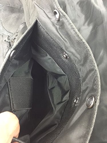 Men's Black Collarless Zipper Denim Vest - Lightweight Biker Jacket with 2 Gun Pockets (Size 3XL) | Perfect for Motorcycle Riding, Casual Outfits & Streetwear Fashion
